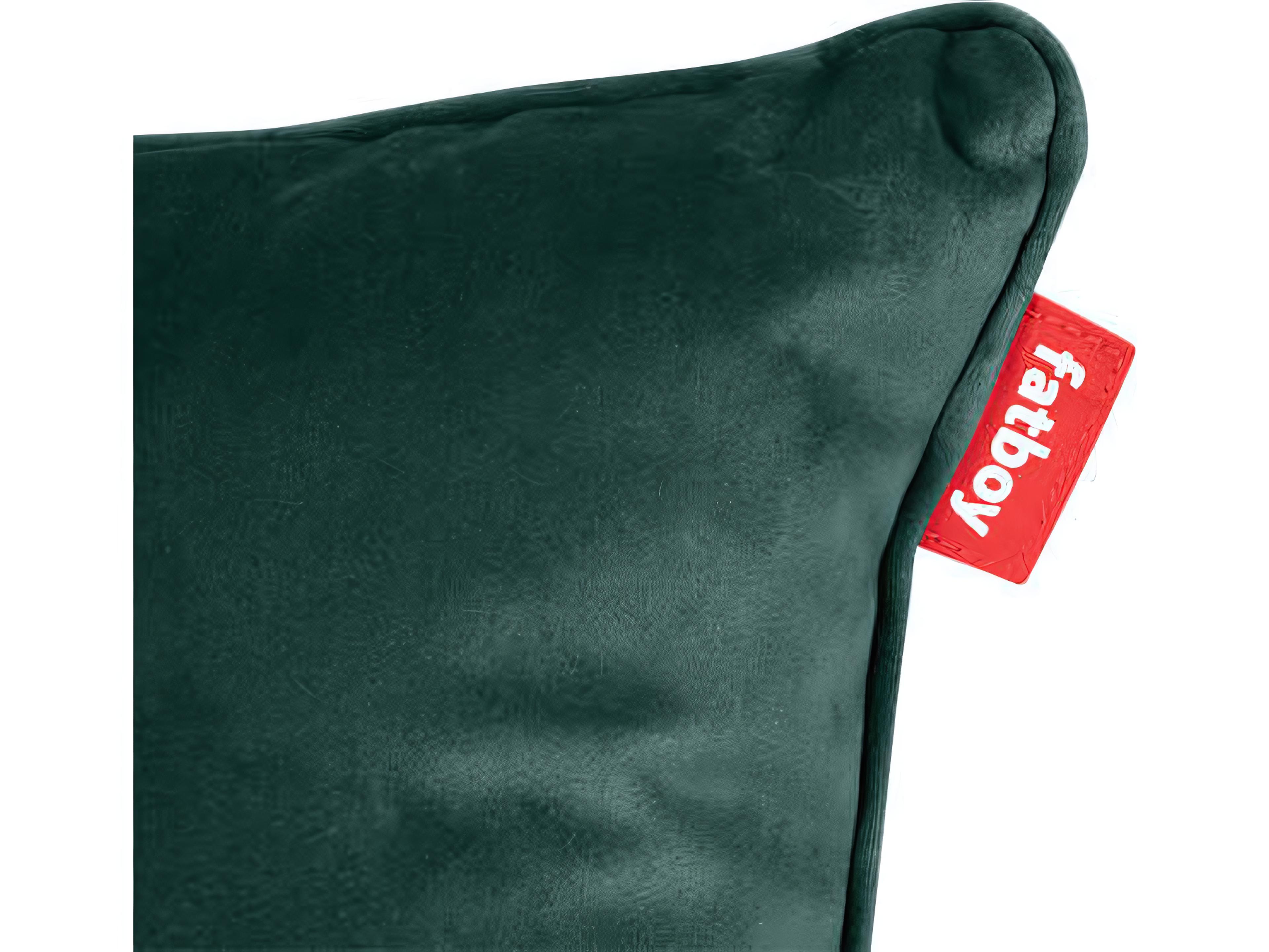 Fatboy Square Recycled Velvet Accent Pillow in Petrol