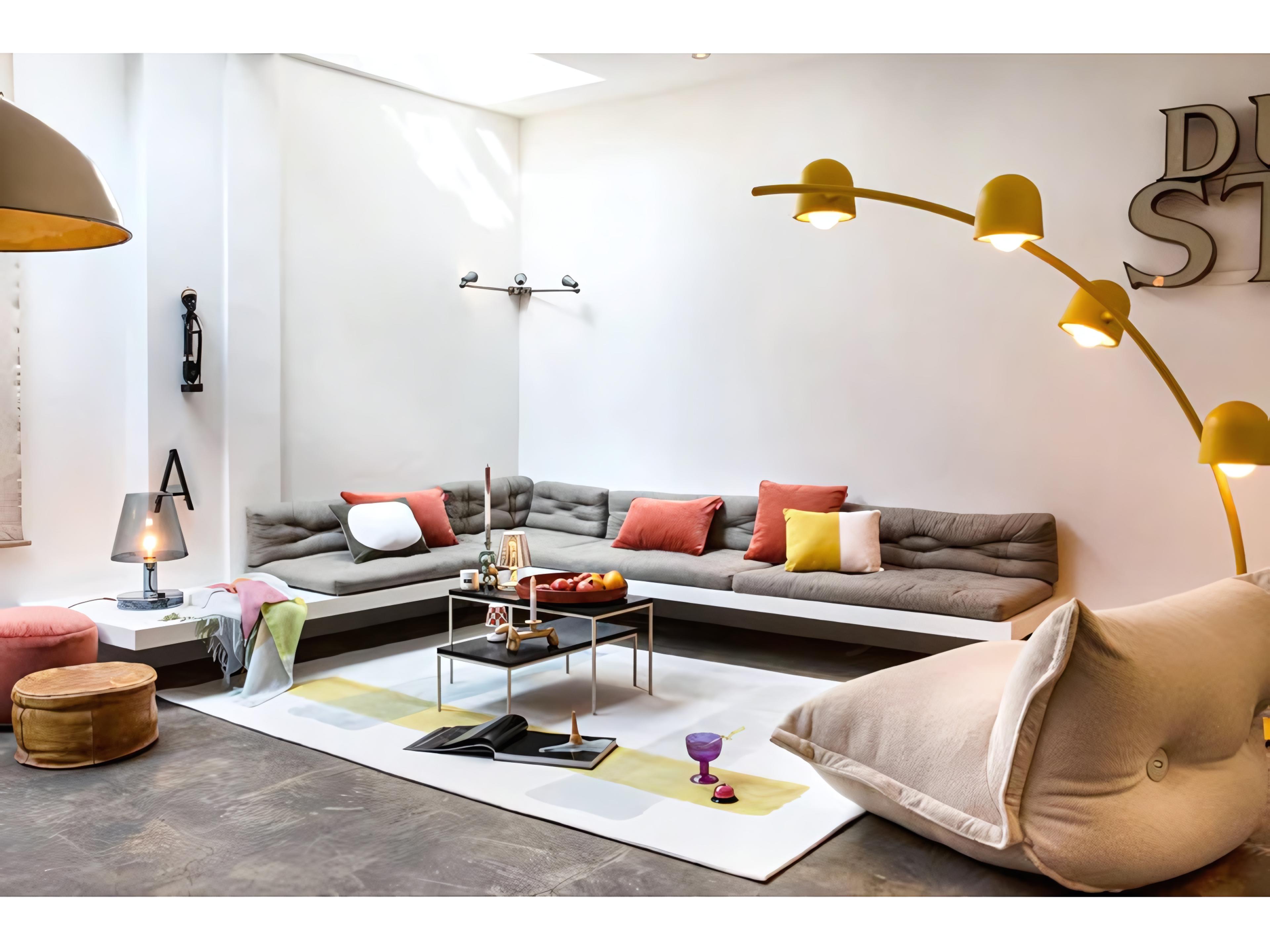 Fatboy Square Recycled Velvet Accent Pillow in Rhubarb