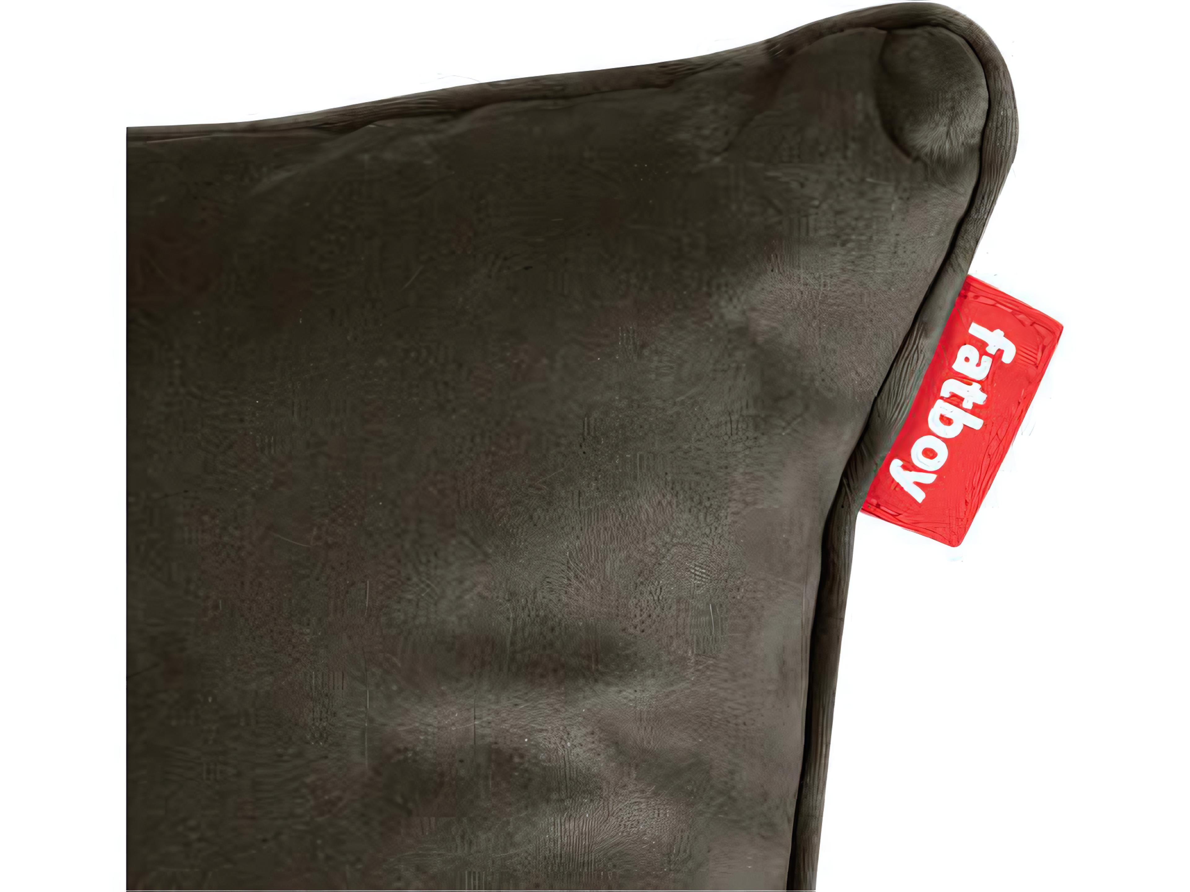 Fatboy Square Recycled Velvet Accent Pillow in Taupe