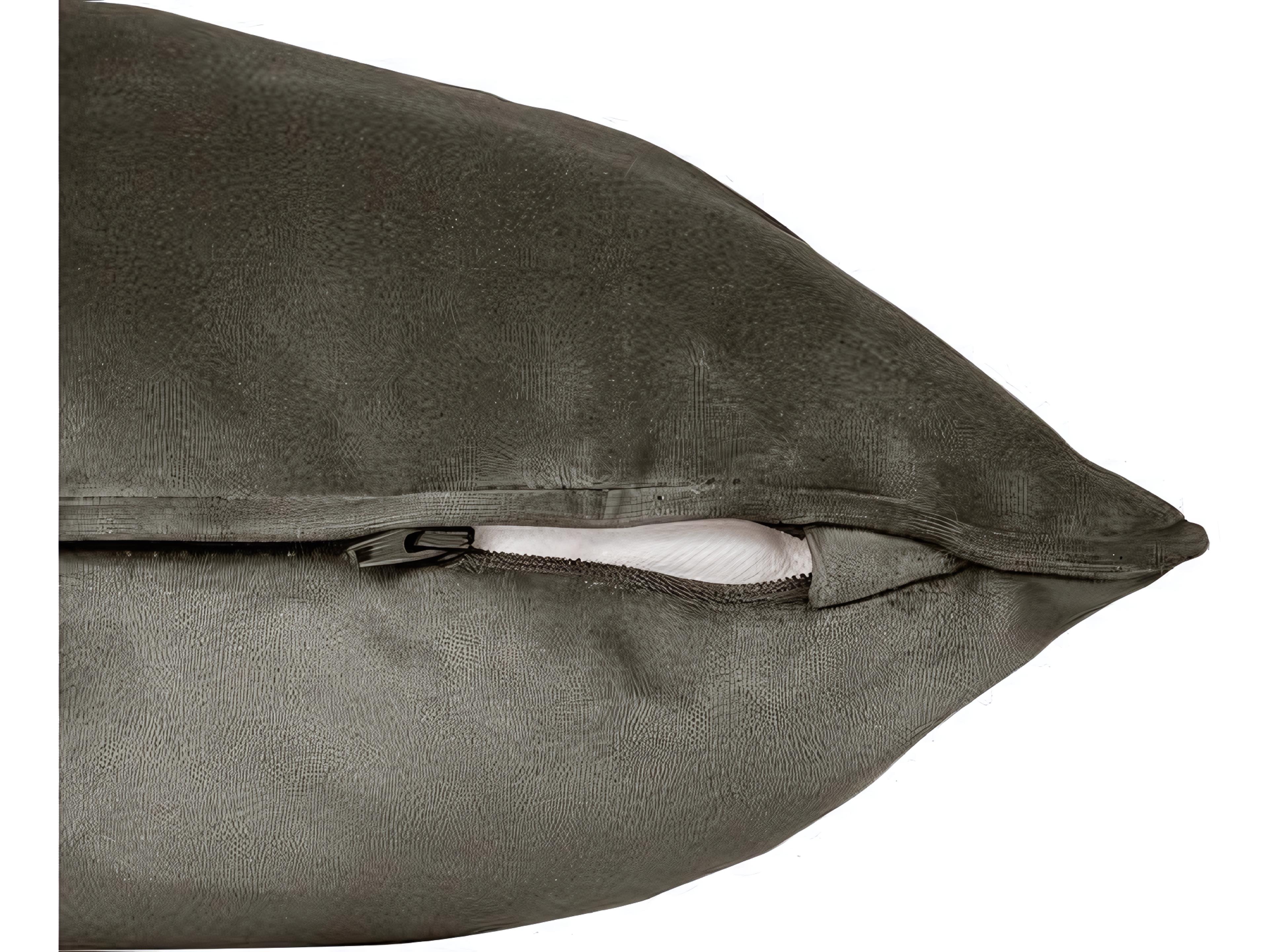 Fatboy Square Recycled Velvet Accent Pillow in Taupe