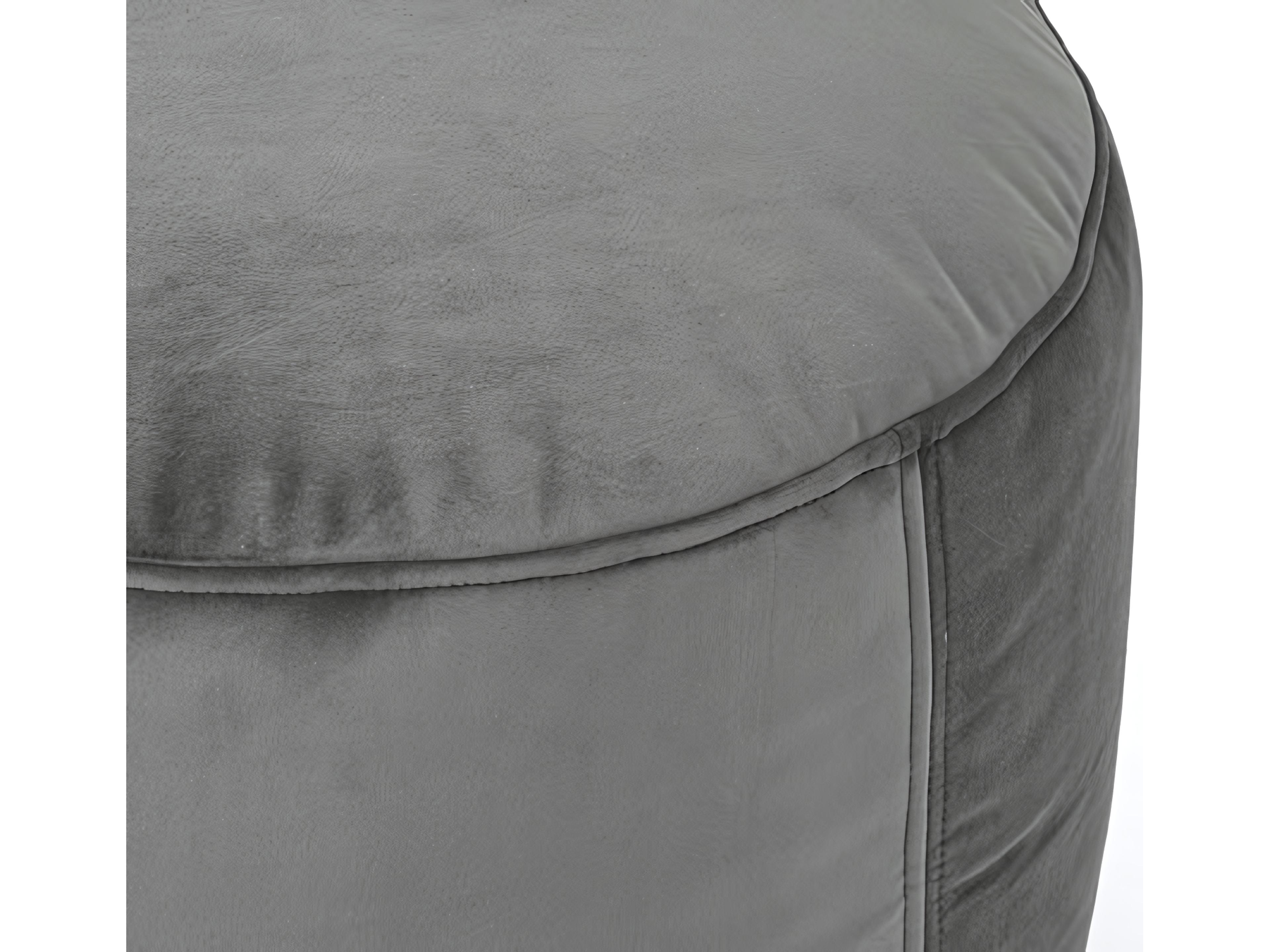 Fatboy Point Recycled Velvet Pouf Ottoman in Taupe