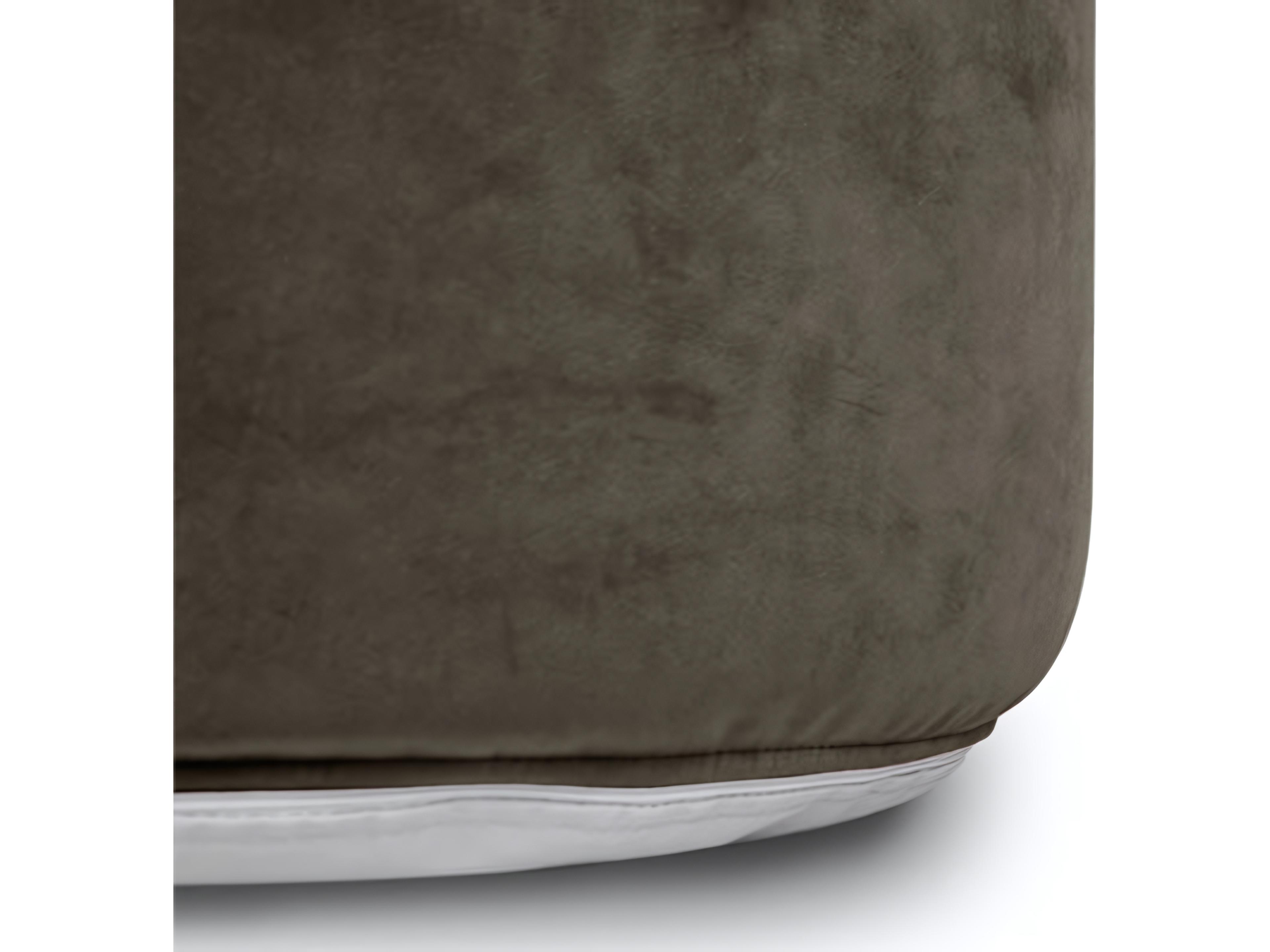 Fatboy Point Recycled Velvet Pouf Ottoman in Taupe