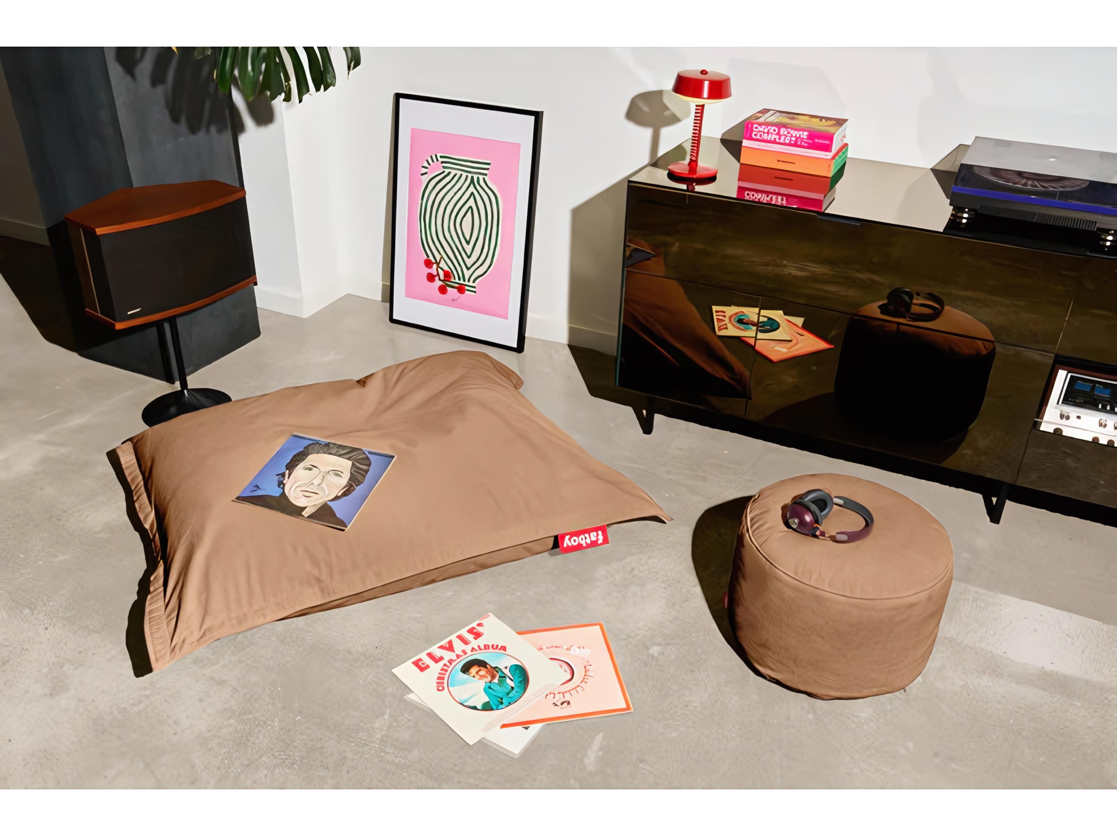 Fatboy Original Slim Recycled Cord Bean Bag Chair in Teddy Bear