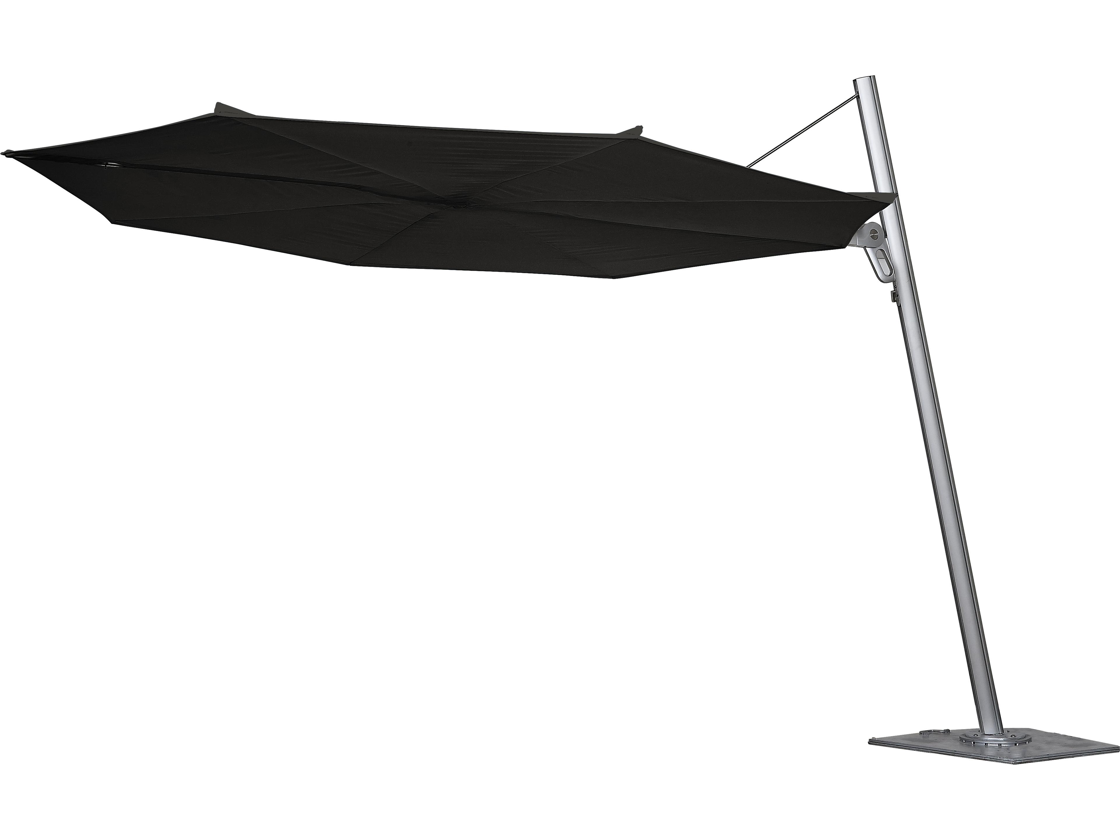 Fiberbuilt Outdoor Euro Edge Aluminum Platinum 10 Foot Octagon Push Up Outdoor Patio Umbrella