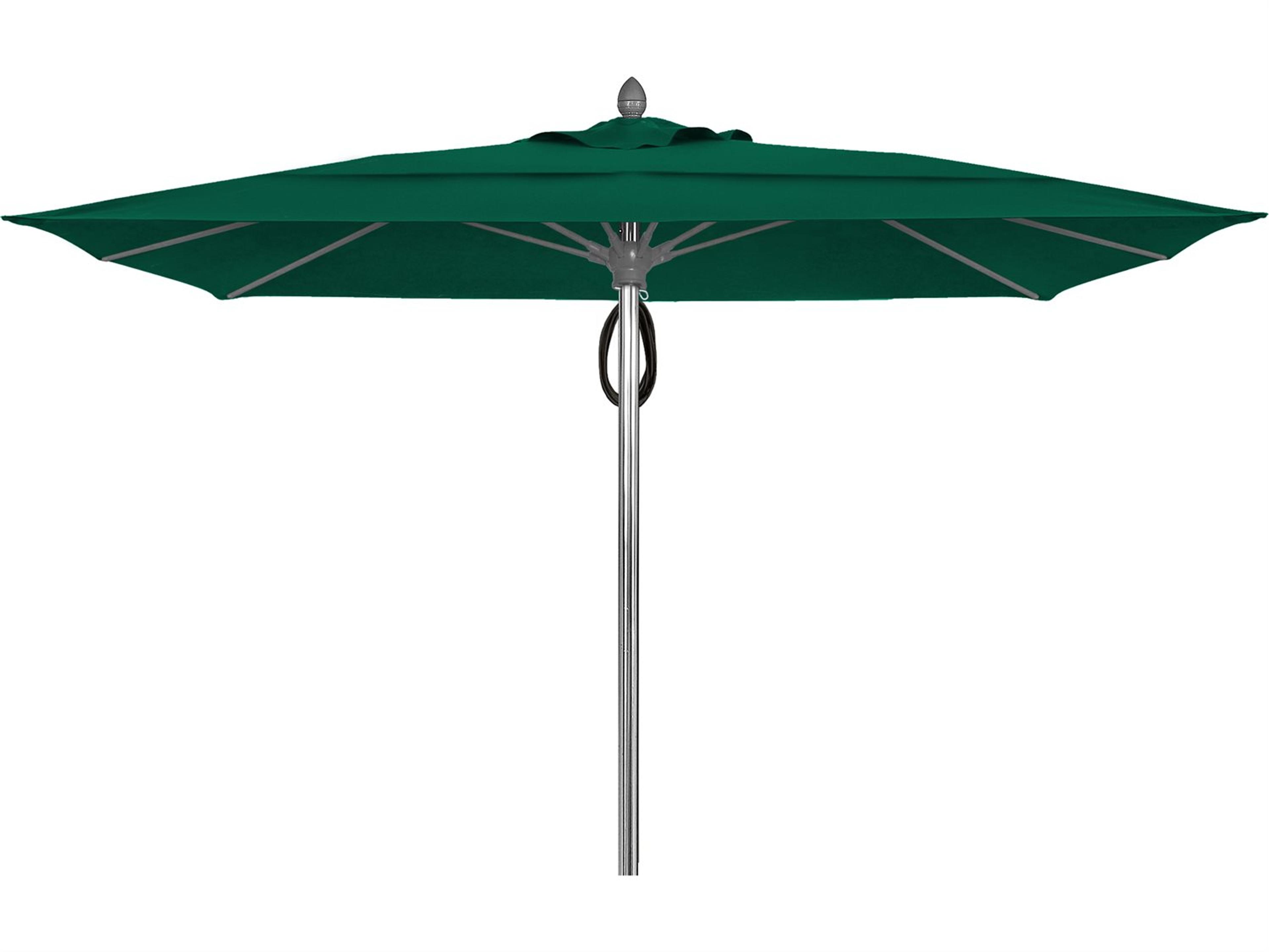 Fiberbuilt Umbrellas Prestige Riva 10 Foot Pulley Lift Patio Umbrella