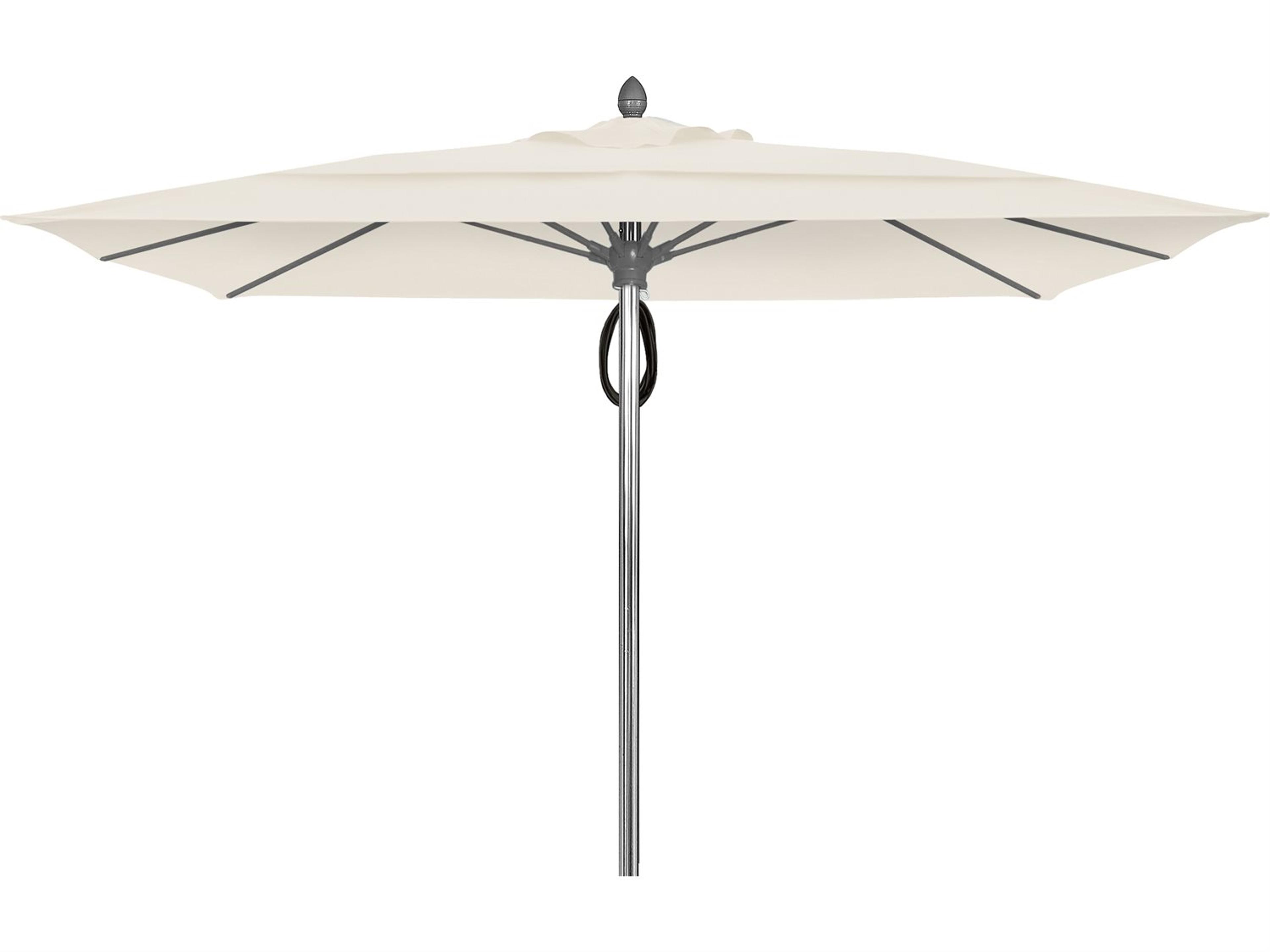 Fiberbuilt Umbrellas Prestige Riva 10 Foot Pulley Lift Patio Umbrella