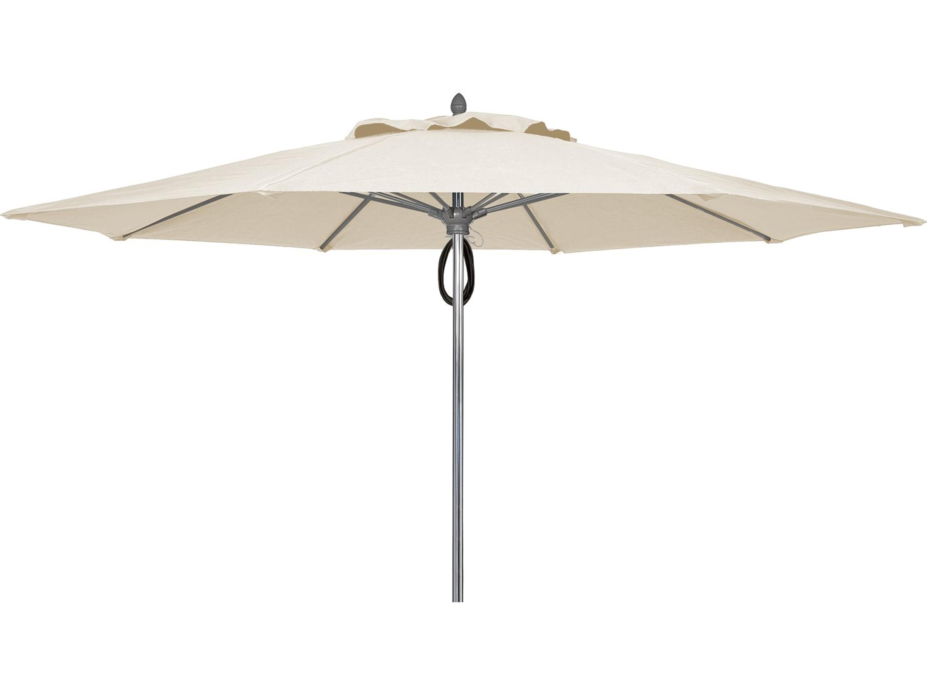 Fiberbuilt Umbrellas Prestige Riva 11 Foot Pulley Lift Patio Umbrella