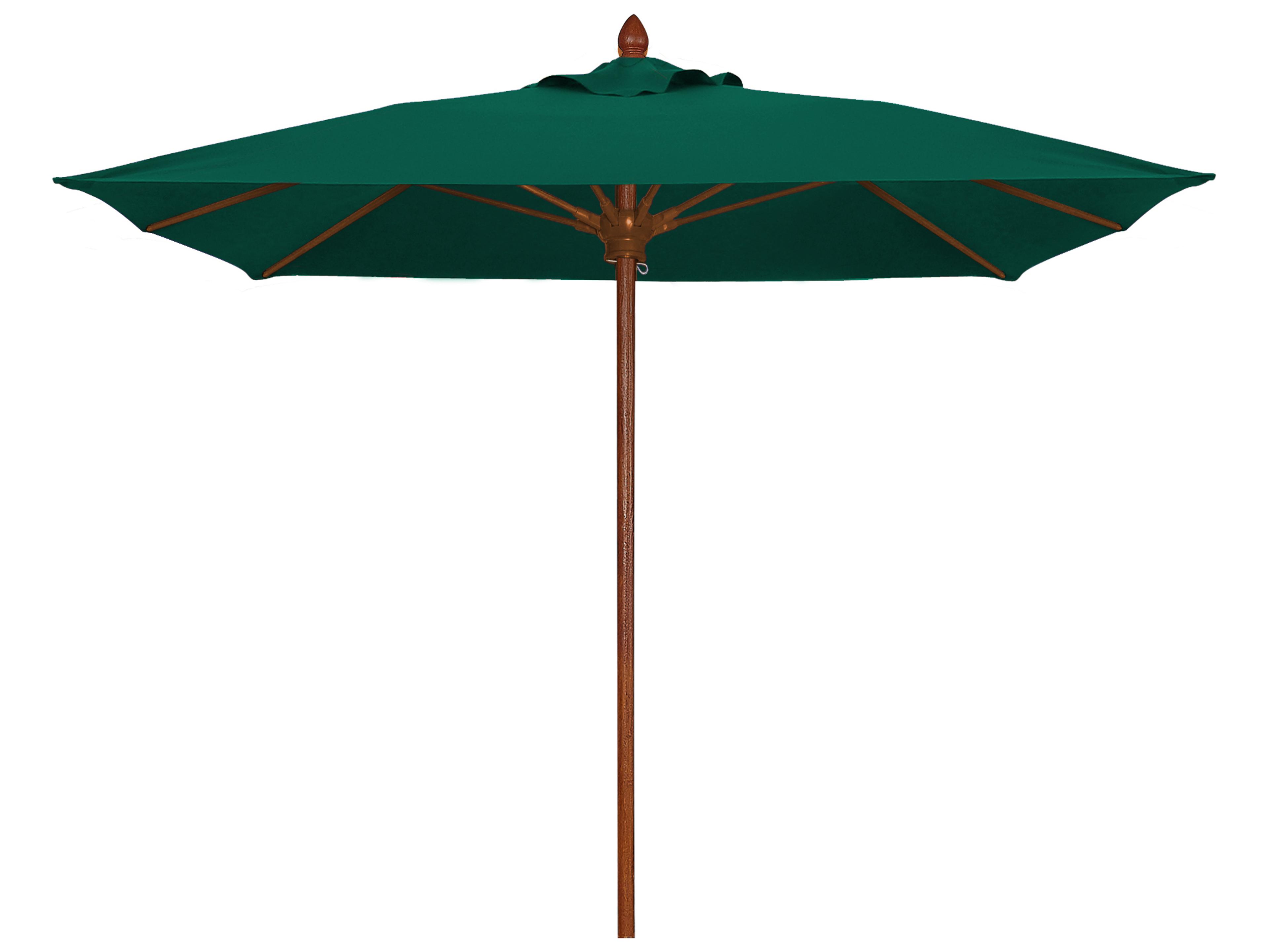 Fiberbuilt Patio Umbrellas Prestige - Bridgewater Fiberglass 6 Foot Square Pulley & Pin Patio Umbrella
