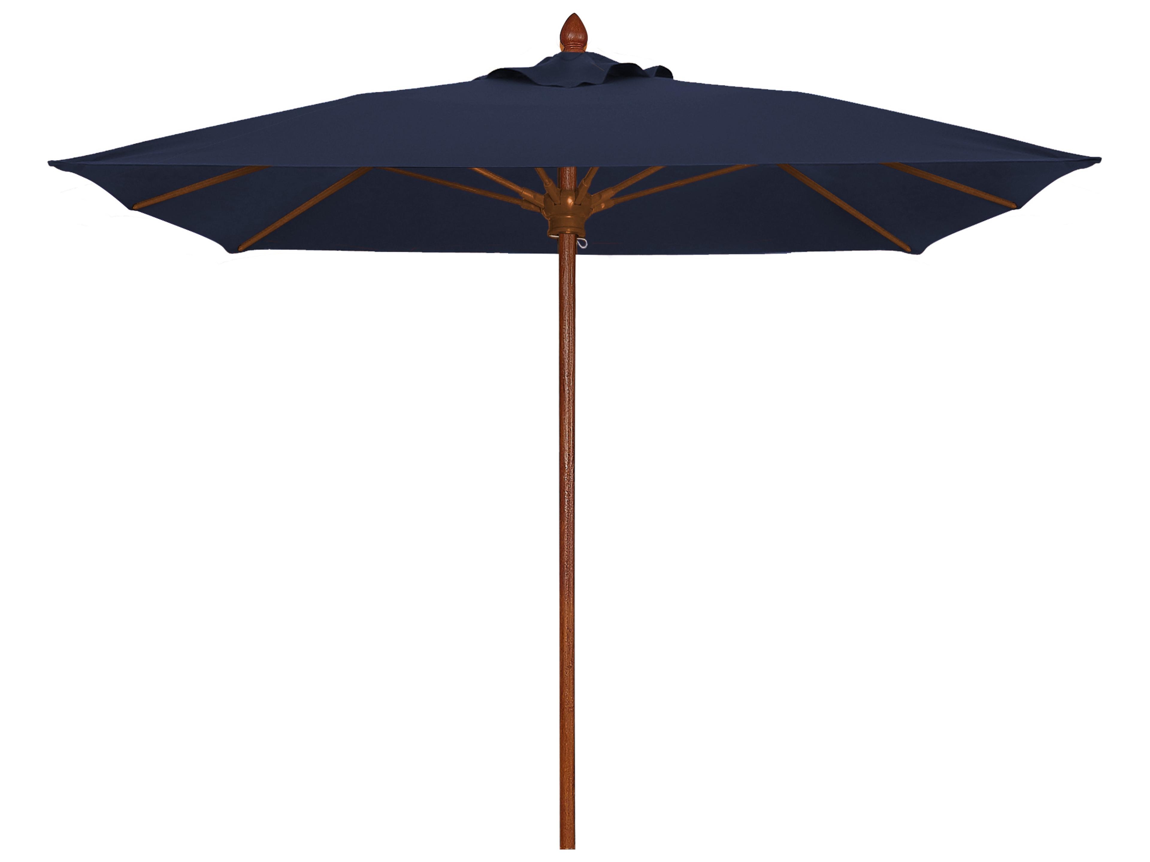 Fiberbuilt Patio Umbrellas Prestige - Bridgewater Fiberglass 6 Foot Square Pulley & Pin Patio Umbrella