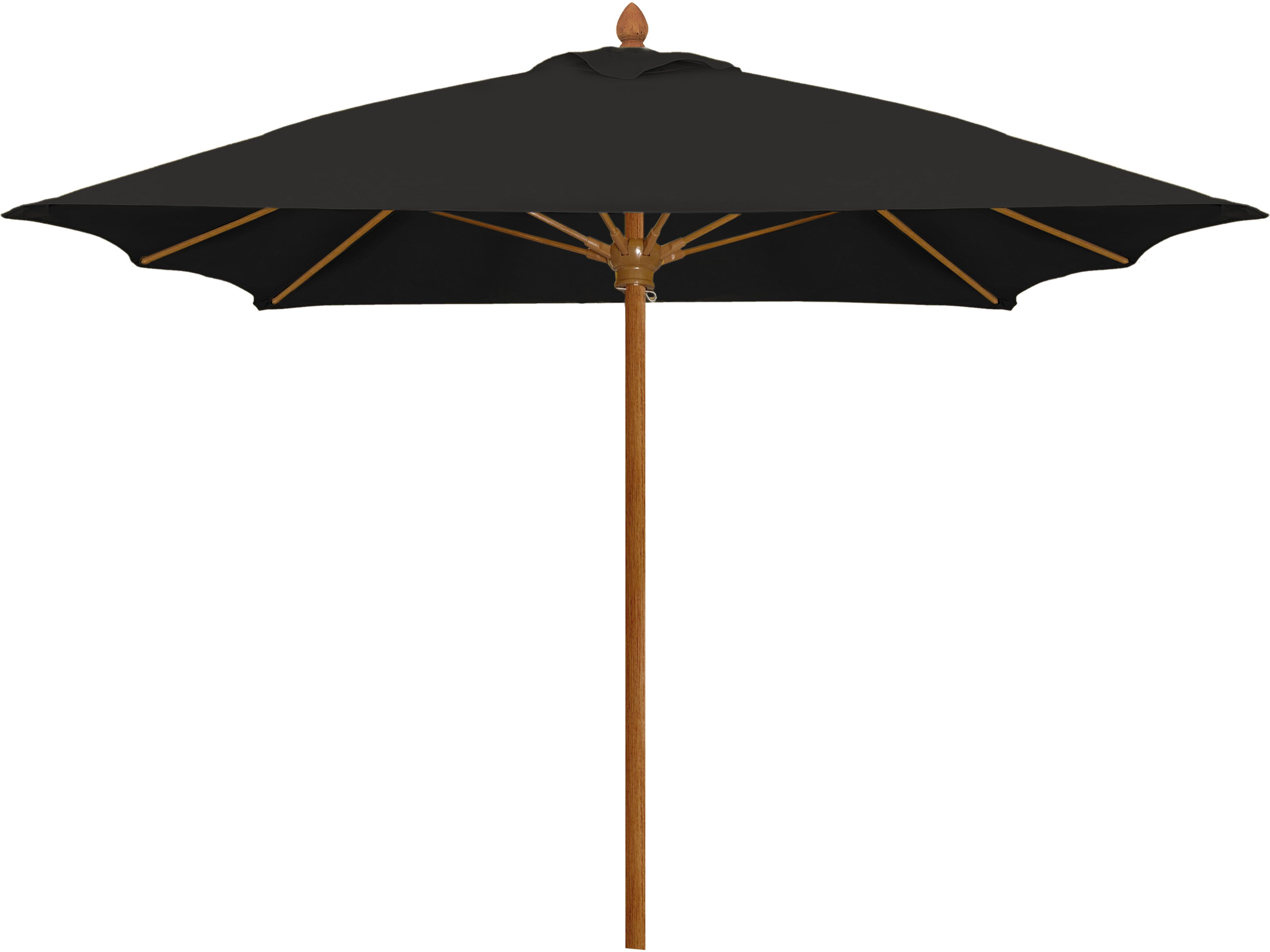 Fiberbuilt Patio Umbrellas Prestige - Diamante Fiberglass 6 Foot Square Push Up & Pin Patio Umbrella