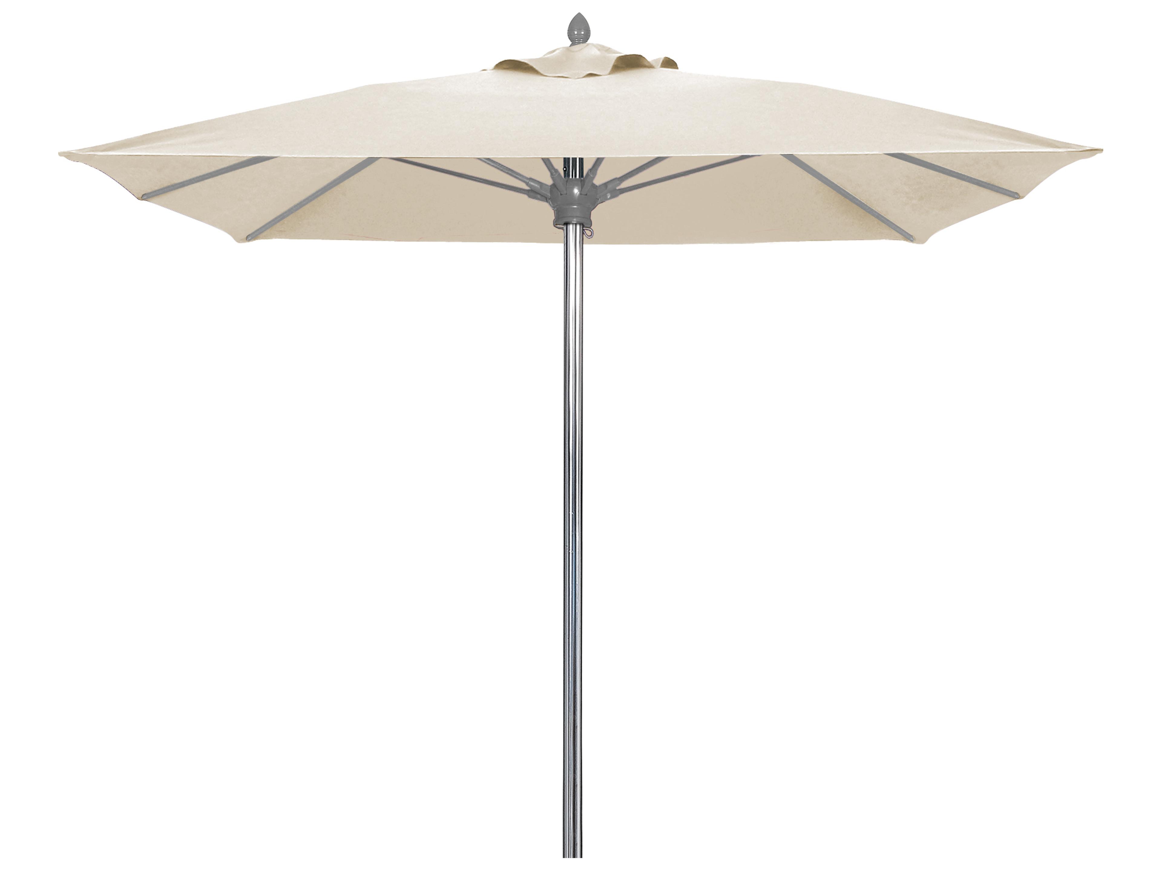 Fiberbuilt Outdoor Umbrellas Prestige - Oceana Fiberglass 6 Foot Square Pulley & Pin Outdoor Umbrella