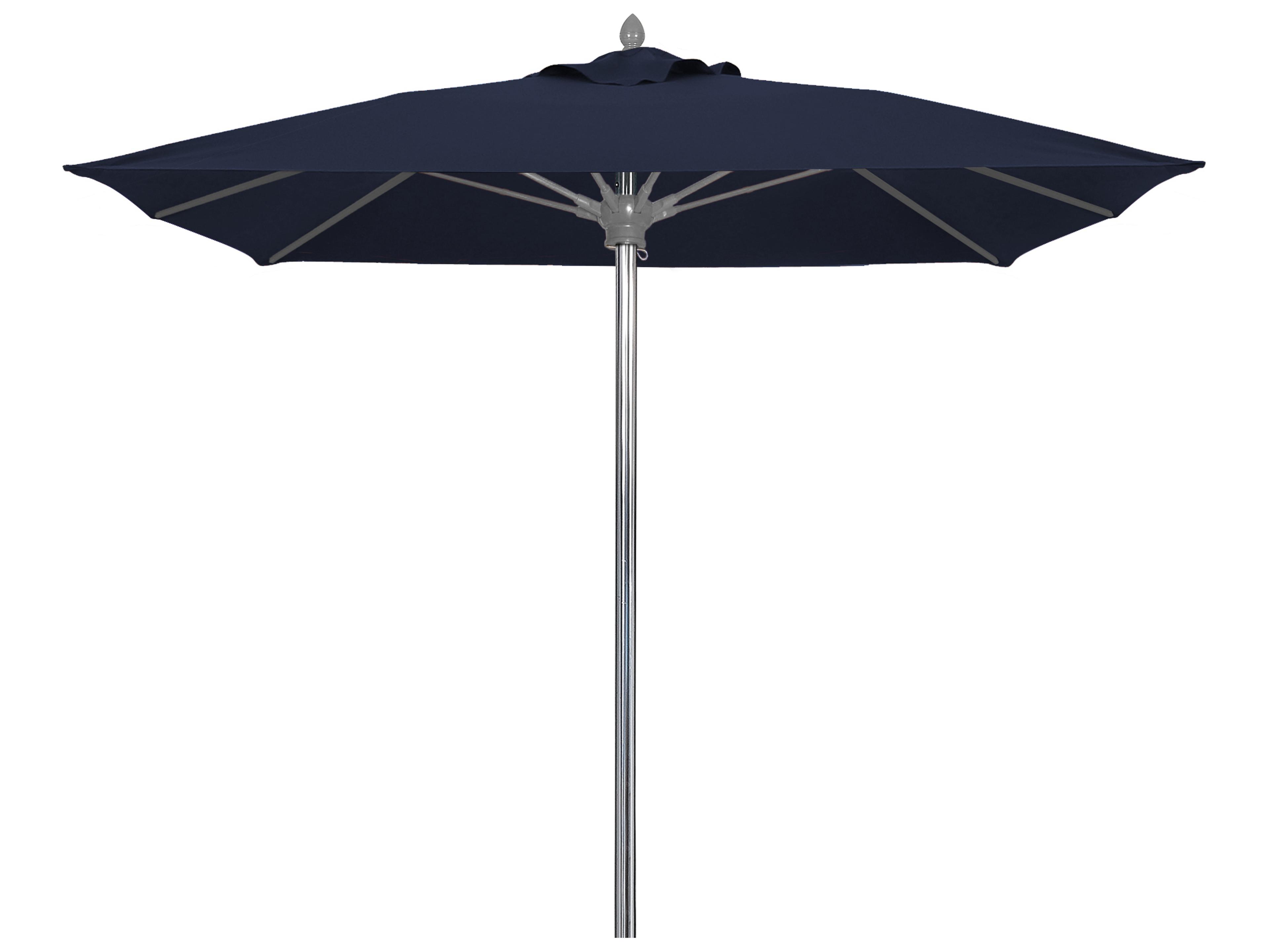 Fiberbuilt Outdoor Umbrellas Prestige - Oceana Fiberglass 6 Foot Square Pulley & Pin Outdoor Umbrella