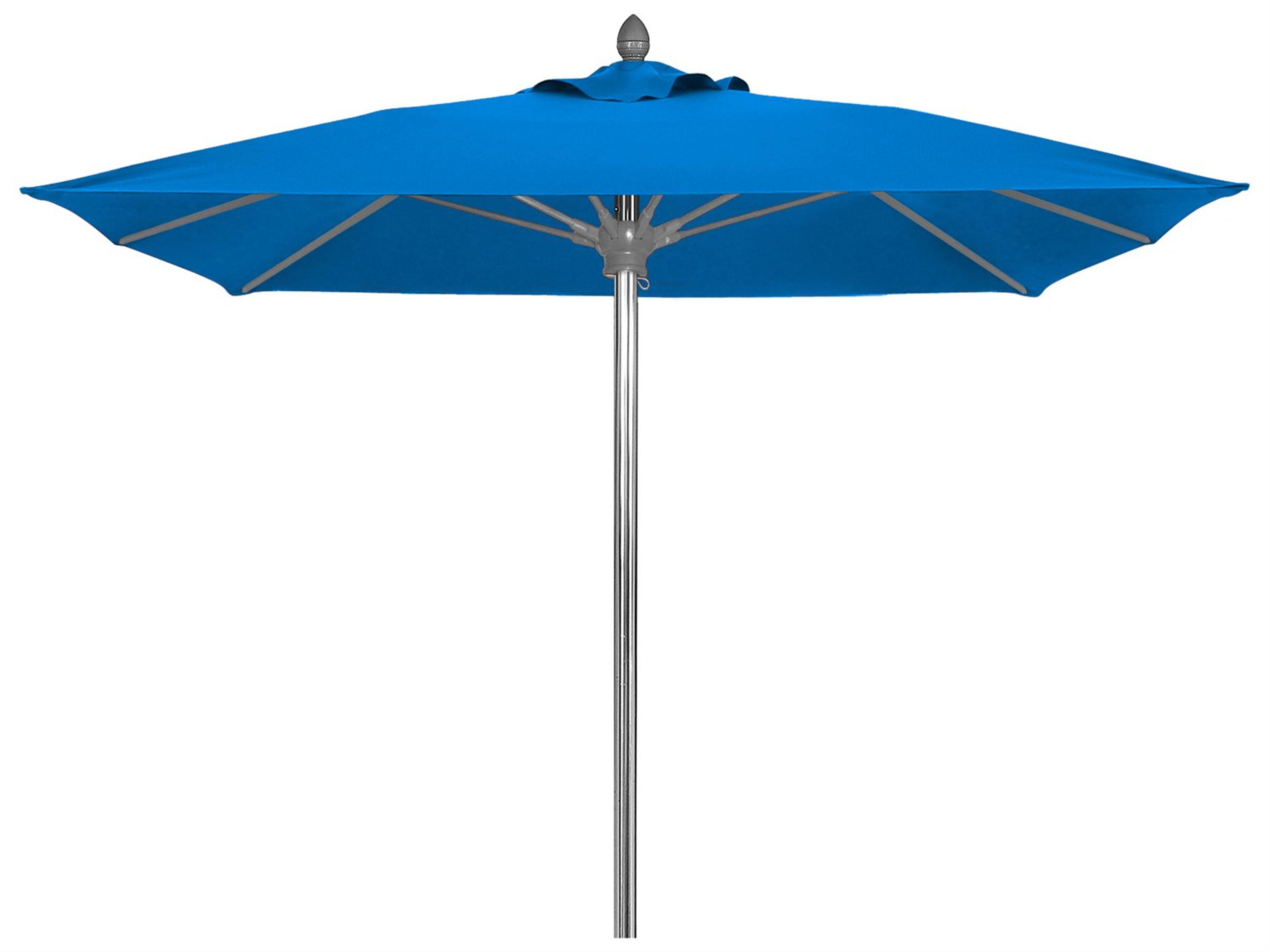 Fiberbuilt Outdoor Umbrellas Prestige Riva 6 Foot Push Up Lift Outdoor Umbrella