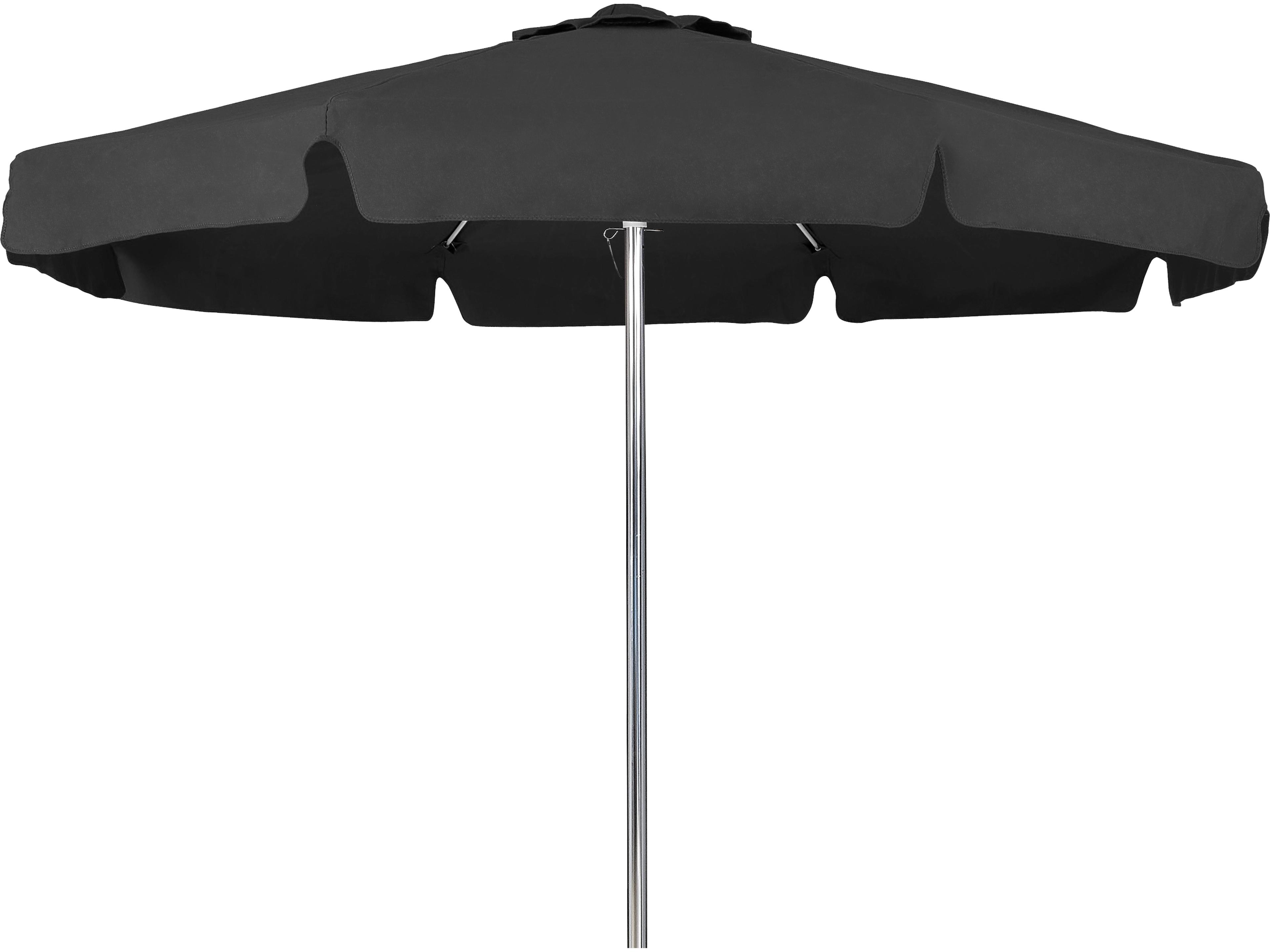 Fiberbuilt Outdoor Umbrellas Beach Aluminum Mill 7.5 Foot Octagon Push Up Outdoor Umbrella