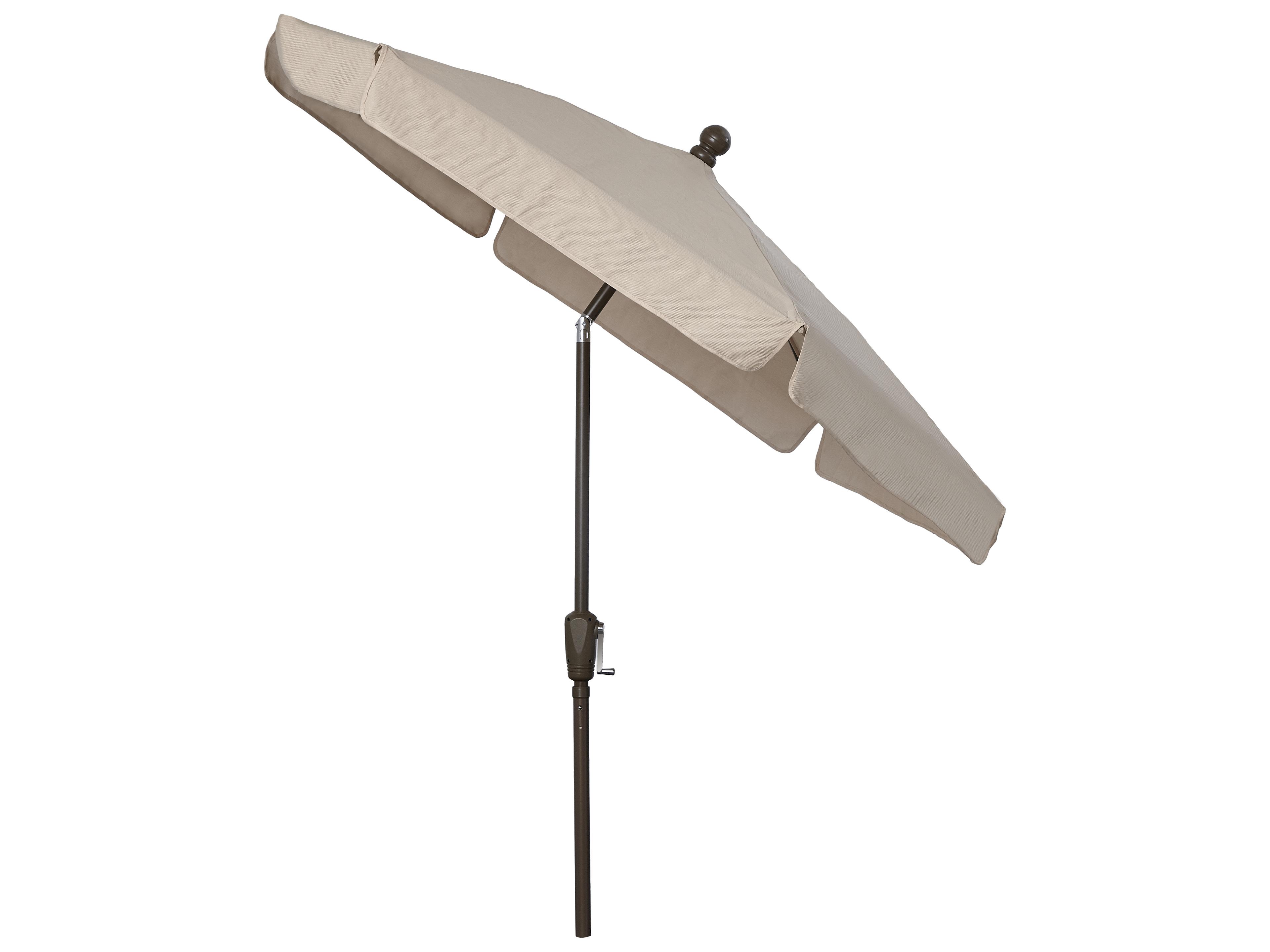 Fiberbuilt Outdoor Umbrellas Quick Ship Home 7.5 Foot Hexagon Aluminum Outdoor Umbrella