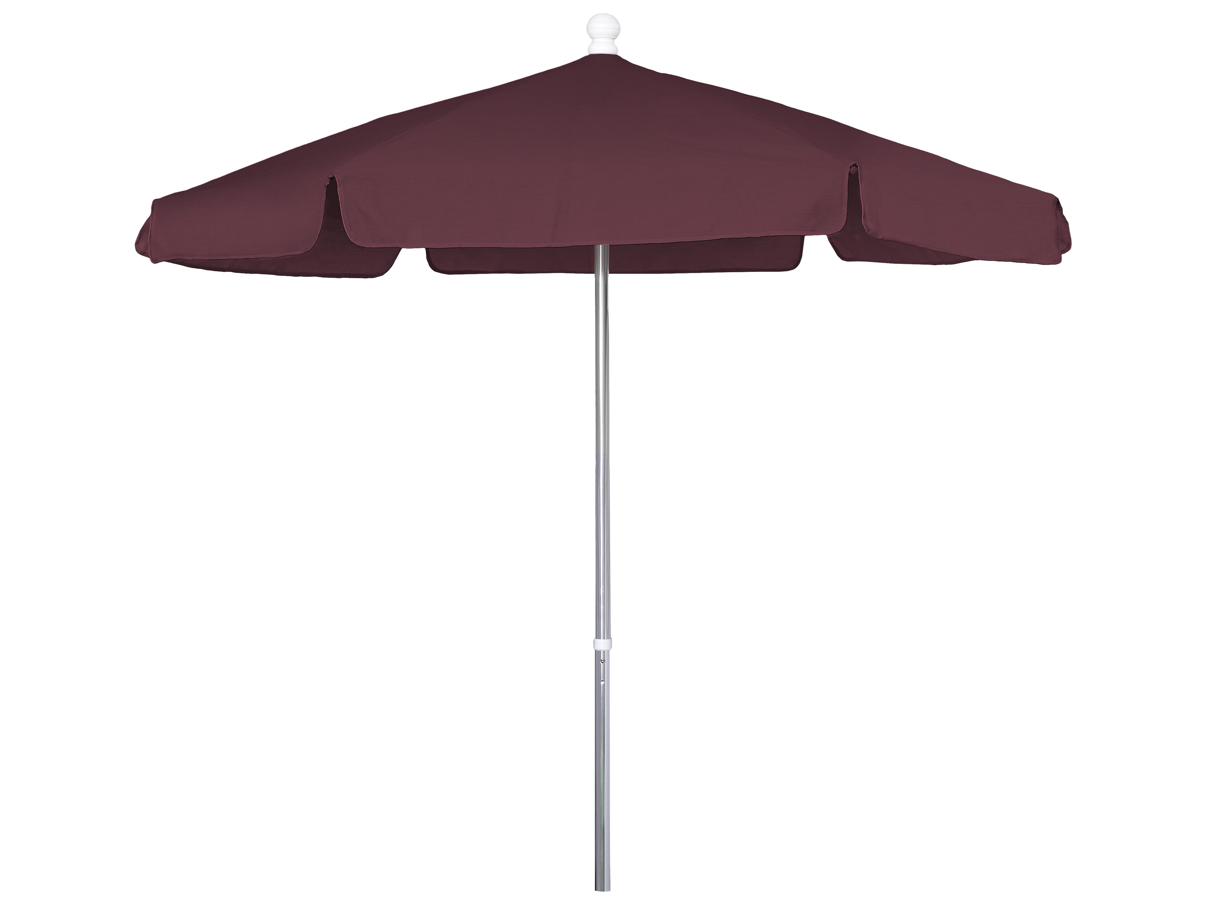 Fiberbuilt Patio Umbrellas Quick Ship Beach 7.5 Foot Push Up Lift Patio Umbrella