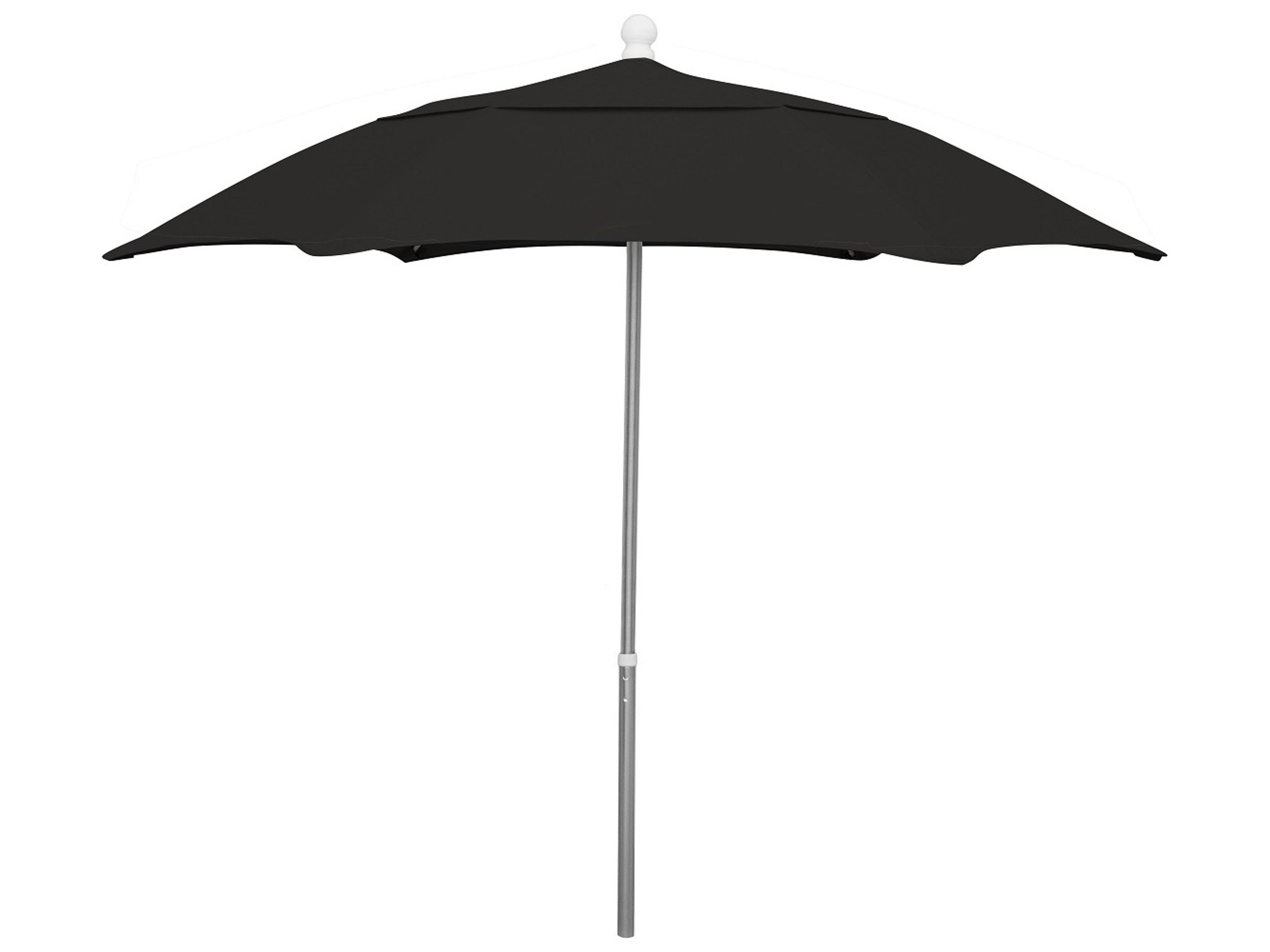 Fiberbuilt Outdoor Umbrellas Quick Ship Home 7.5 Foot Push Up Lift Outdoor Umbrella