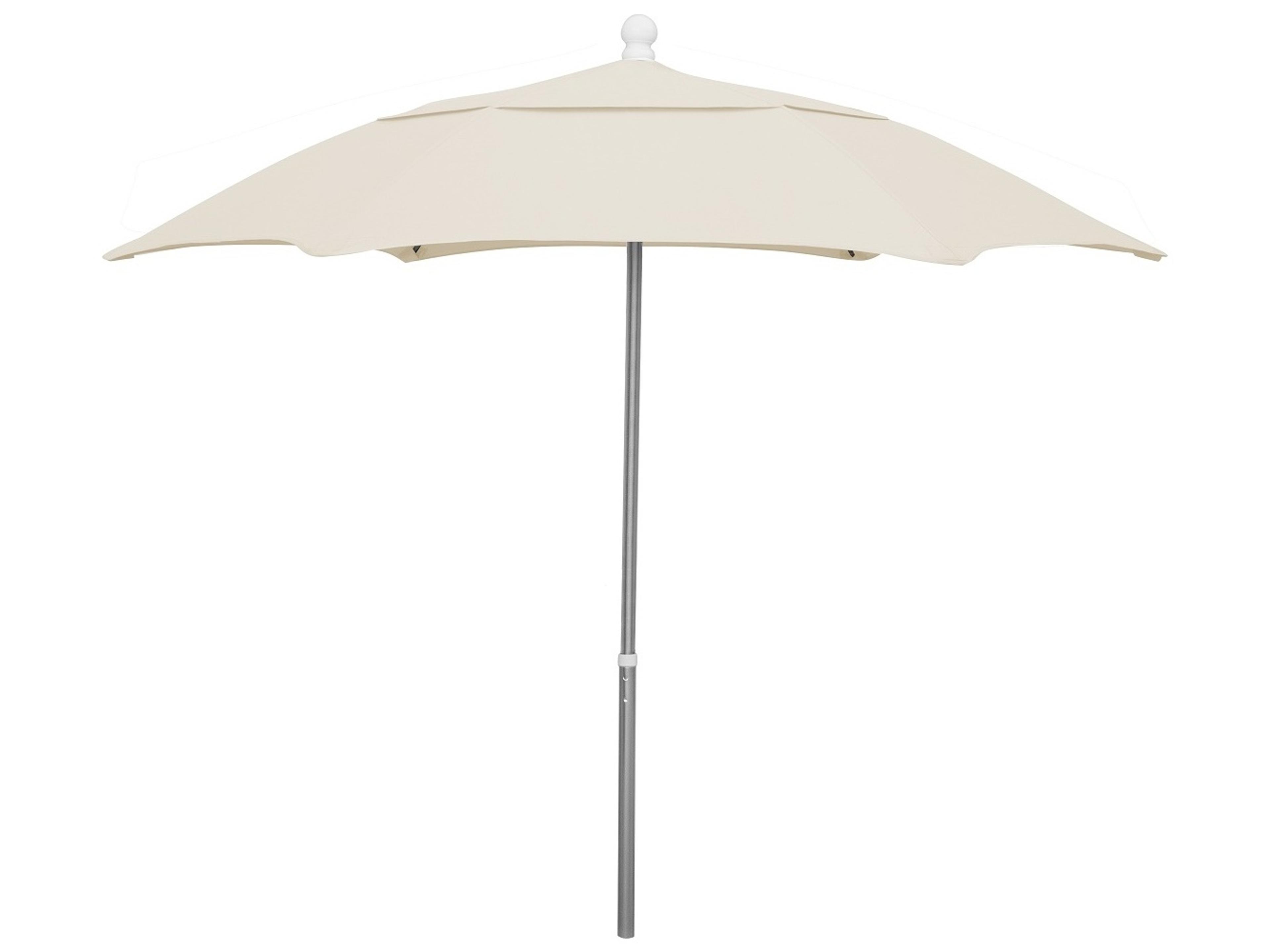 Fiberbuilt Outdoor Umbrellas Quick Ship Home 7.5 Foot Push Up Lift Outdoor Umbrella