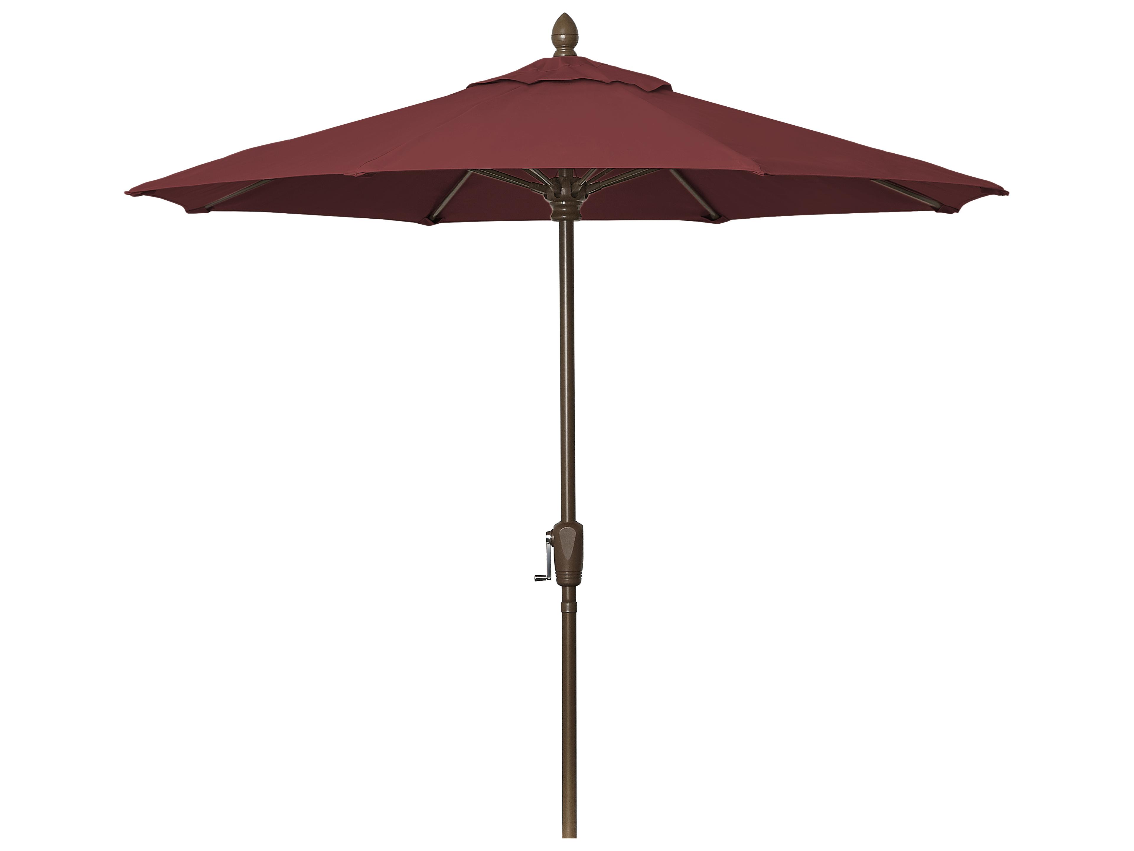 Fiberbuilt Market Crank 7.5 Foot Octagon Aluminum Outdoor Patio Umbrella