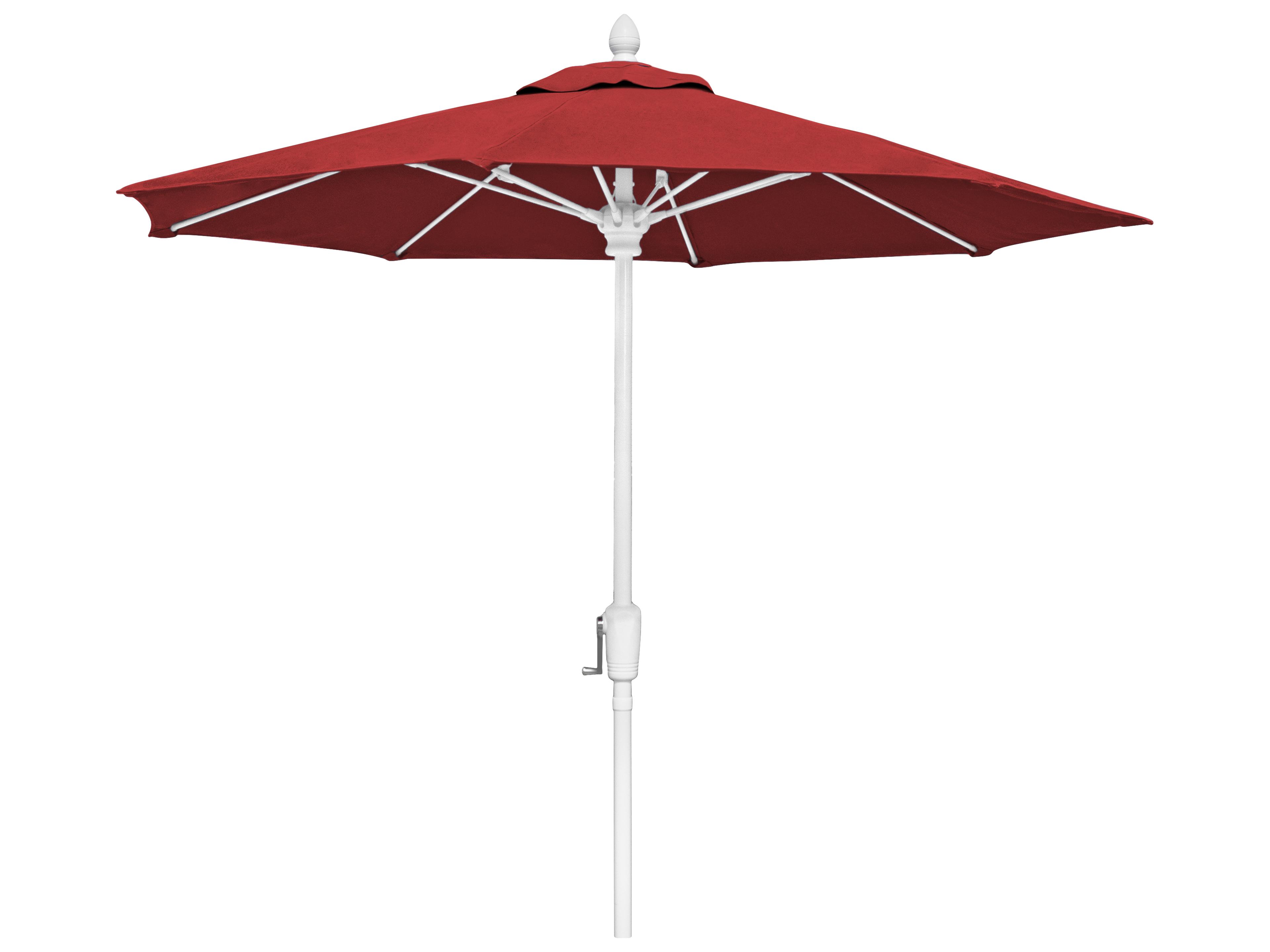Fiberbuilt Patio Umbrellas Quick Ship Market Crank 7.5 Foot Octagon Aluminum Patio Umbrella