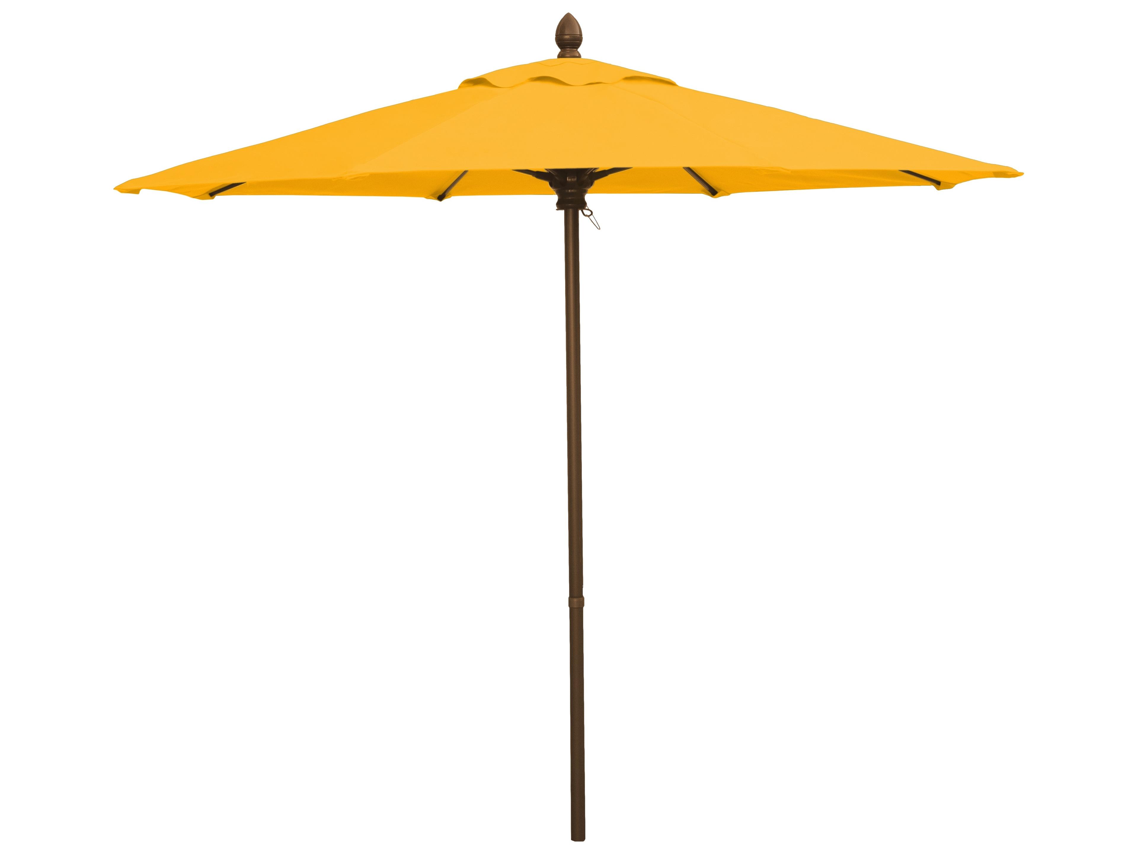 Fiberbuilt Outdoor Patio Umbrellas Quick Ship Market 7.5 Foot Push Up Lift Outdoor Patio Umbrella