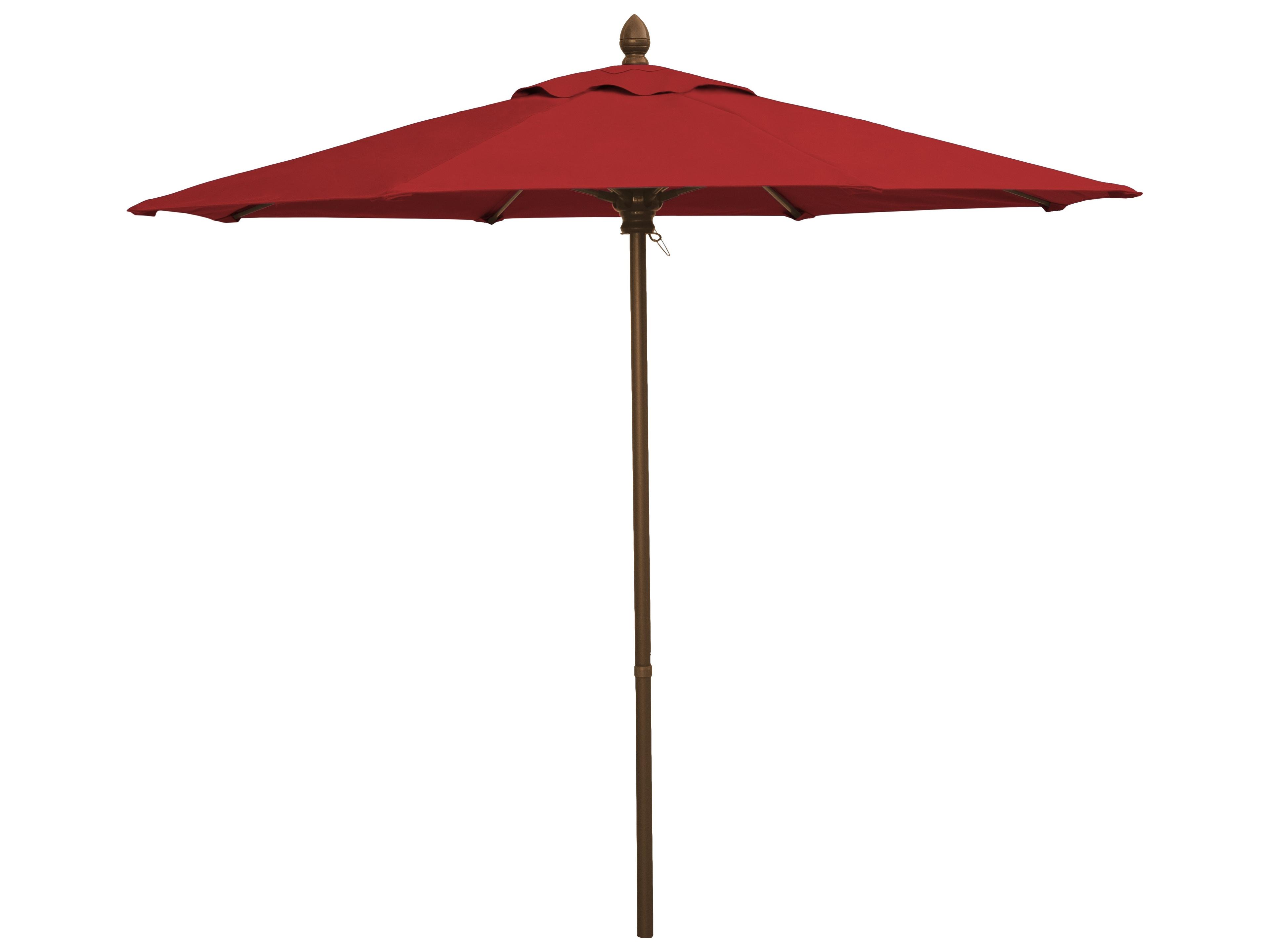 Fiberbuilt Outdoor Patio Umbrellas Quick Ship Market 7.5 Foot Push Up Lift Outdoor Patio Umbrella