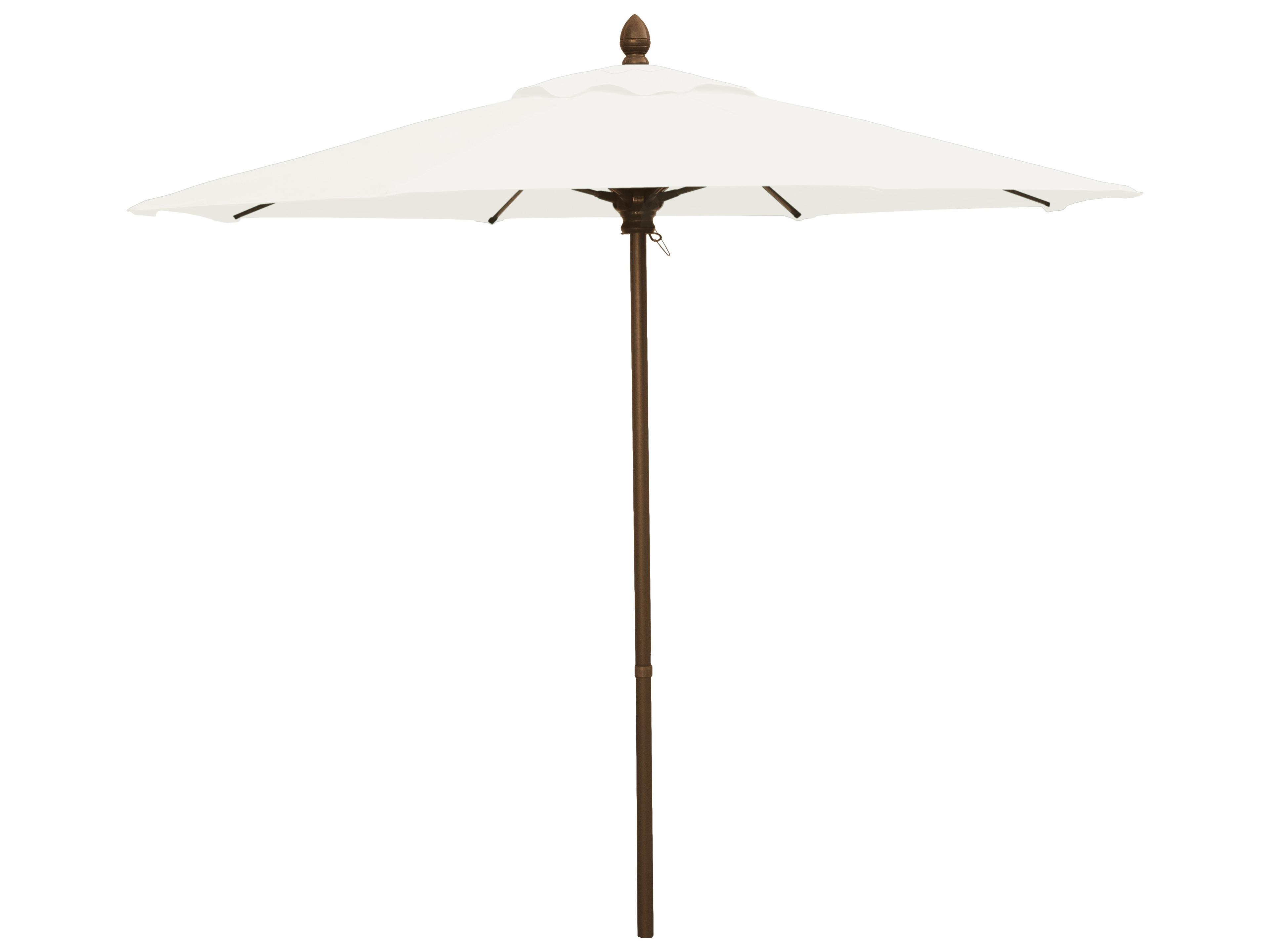 Fiberbuilt Outdoor Patio Umbrellas Quick Ship Market 7.5 Foot Push Up Lift Outdoor Patio Umbrella
