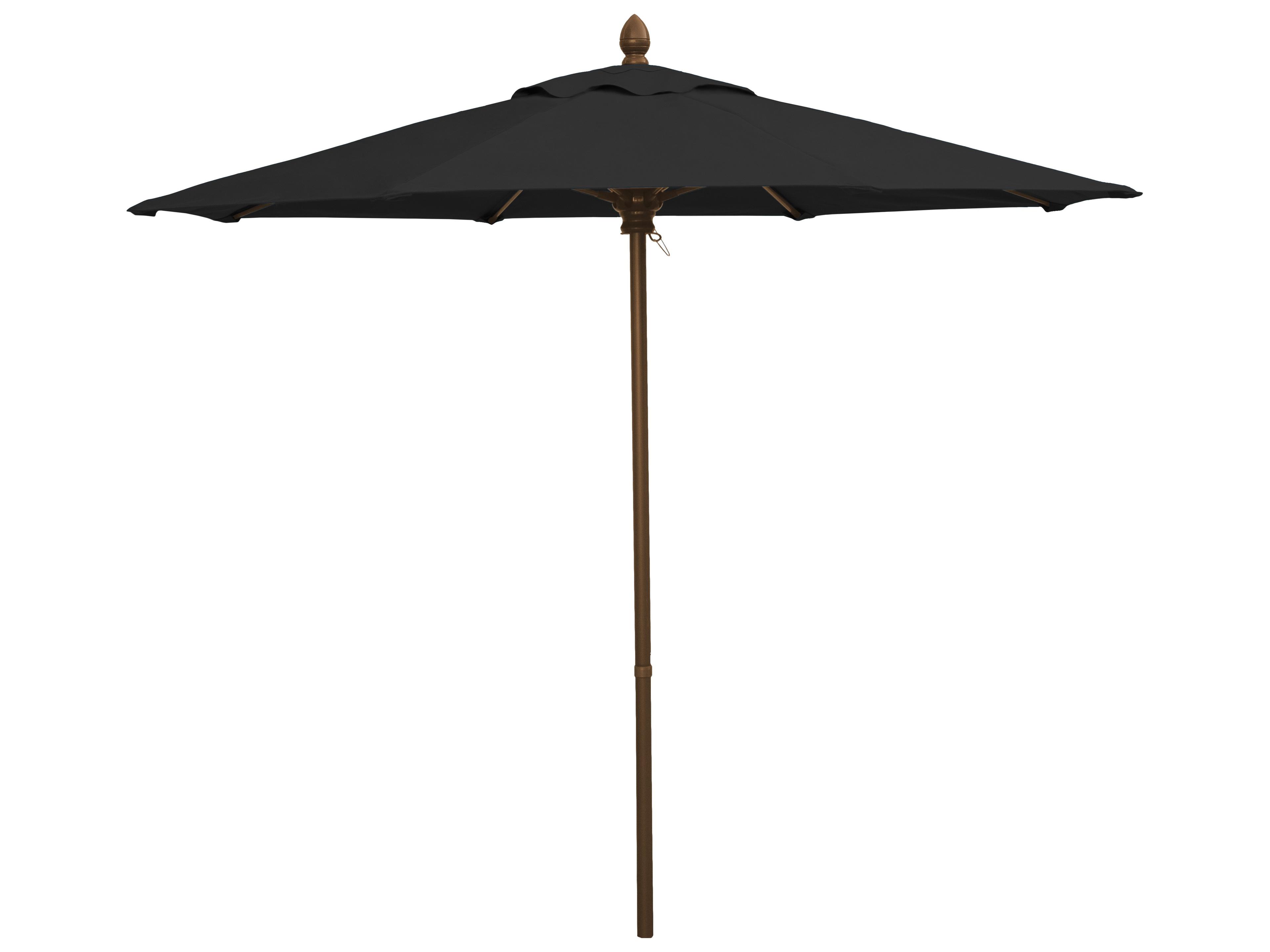 Fiberbuilt Outdoor Patio Umbrellas Quick Ship Market 7.5 Foot Push Up Lift Outdoor Patio Umbrella