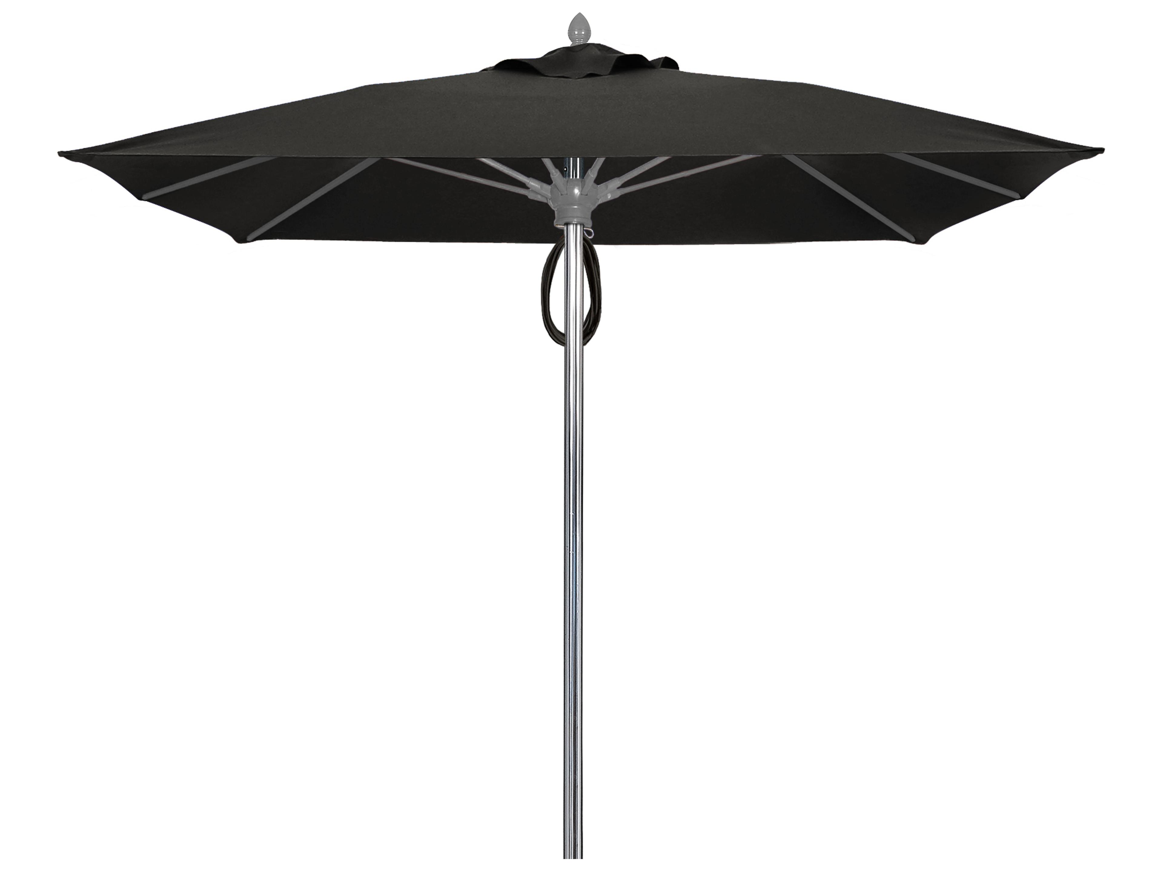 Fiberbuilt Patio Umbrellas Prestige - Oceana Fiberglass 7 Foot Square Pulley & Pin Patio Umbrella