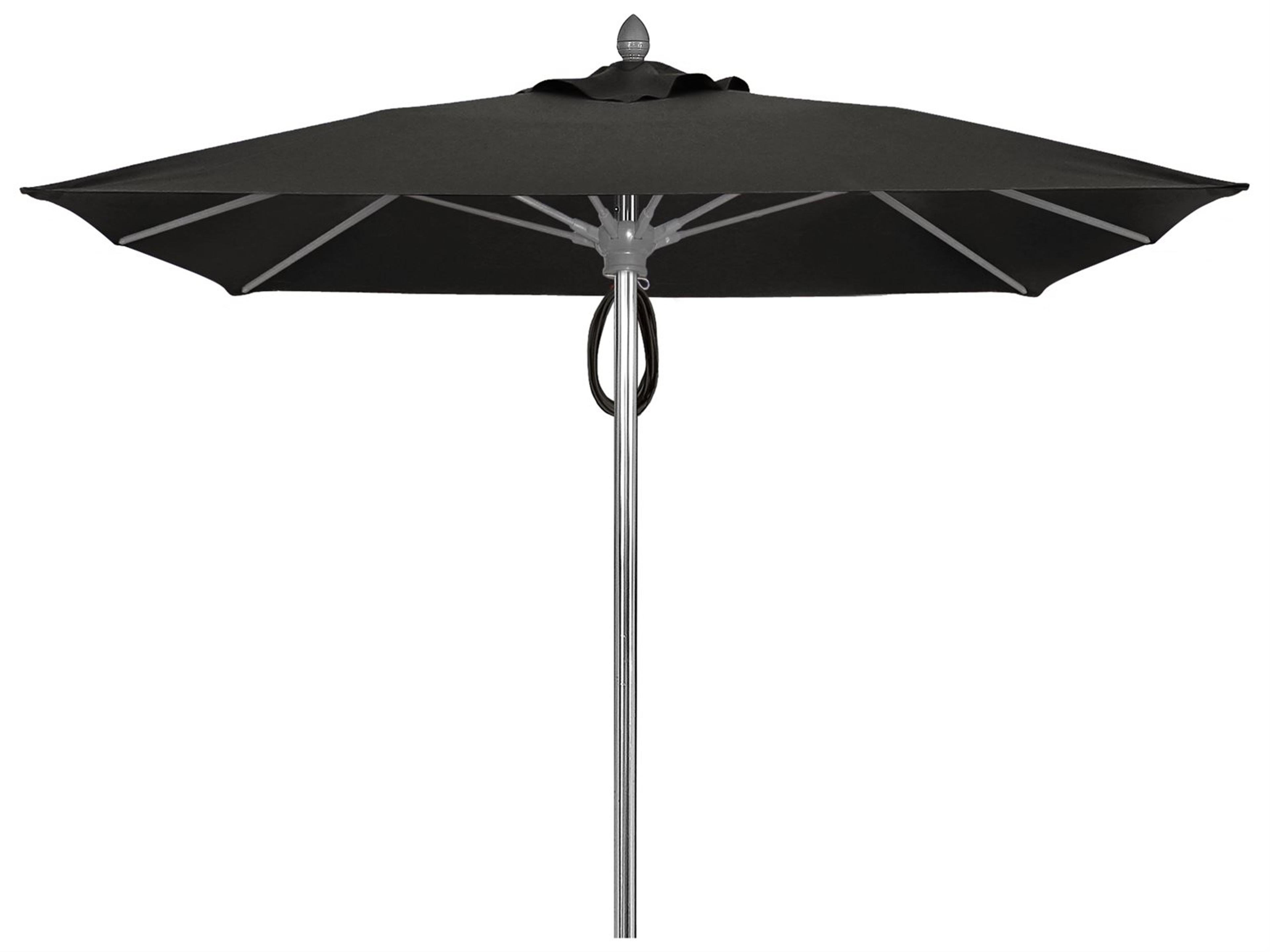 Fiberbuilt Umbrellas Prestige Riva 7.5 Foot Pulley Lift Patio Umbrella