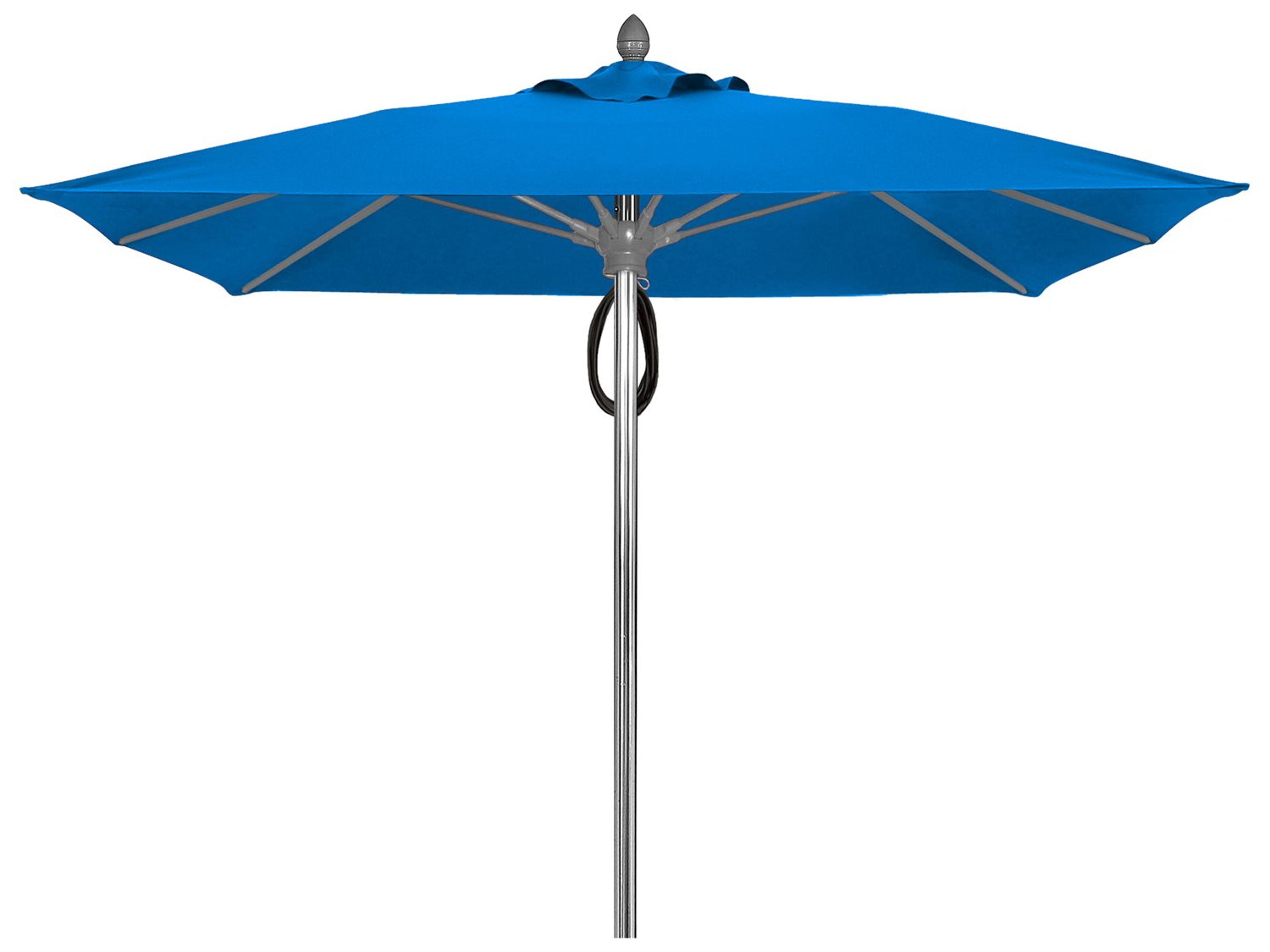 Fiberbuilt Umbrellas Prestige Riva 7.5 Foot Pulley Lift Patio Umbrella