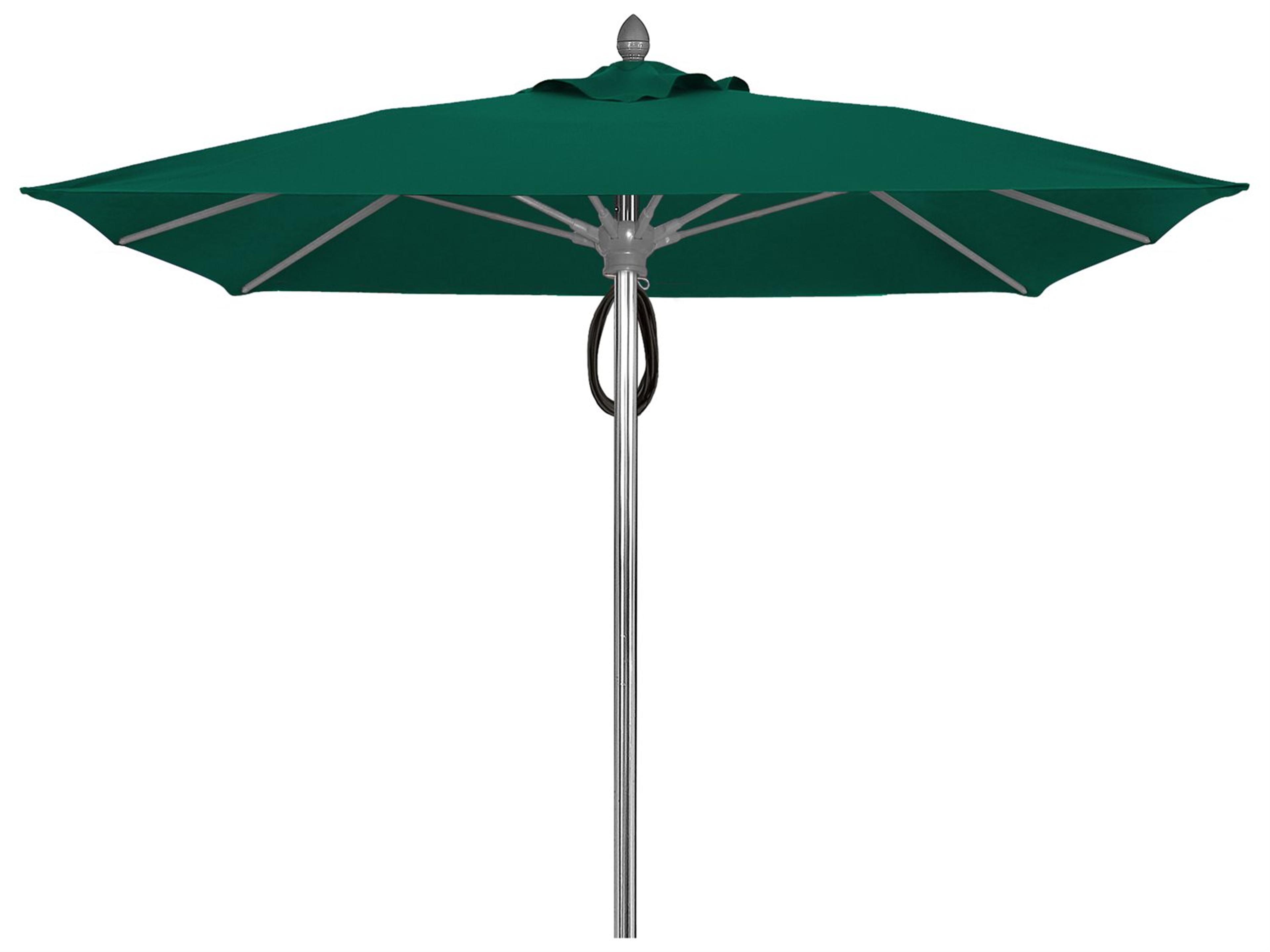 Fiberbuilt Umbrellas Prestige Riva 7.5 Foot Pulley Lift Patio Umbrella