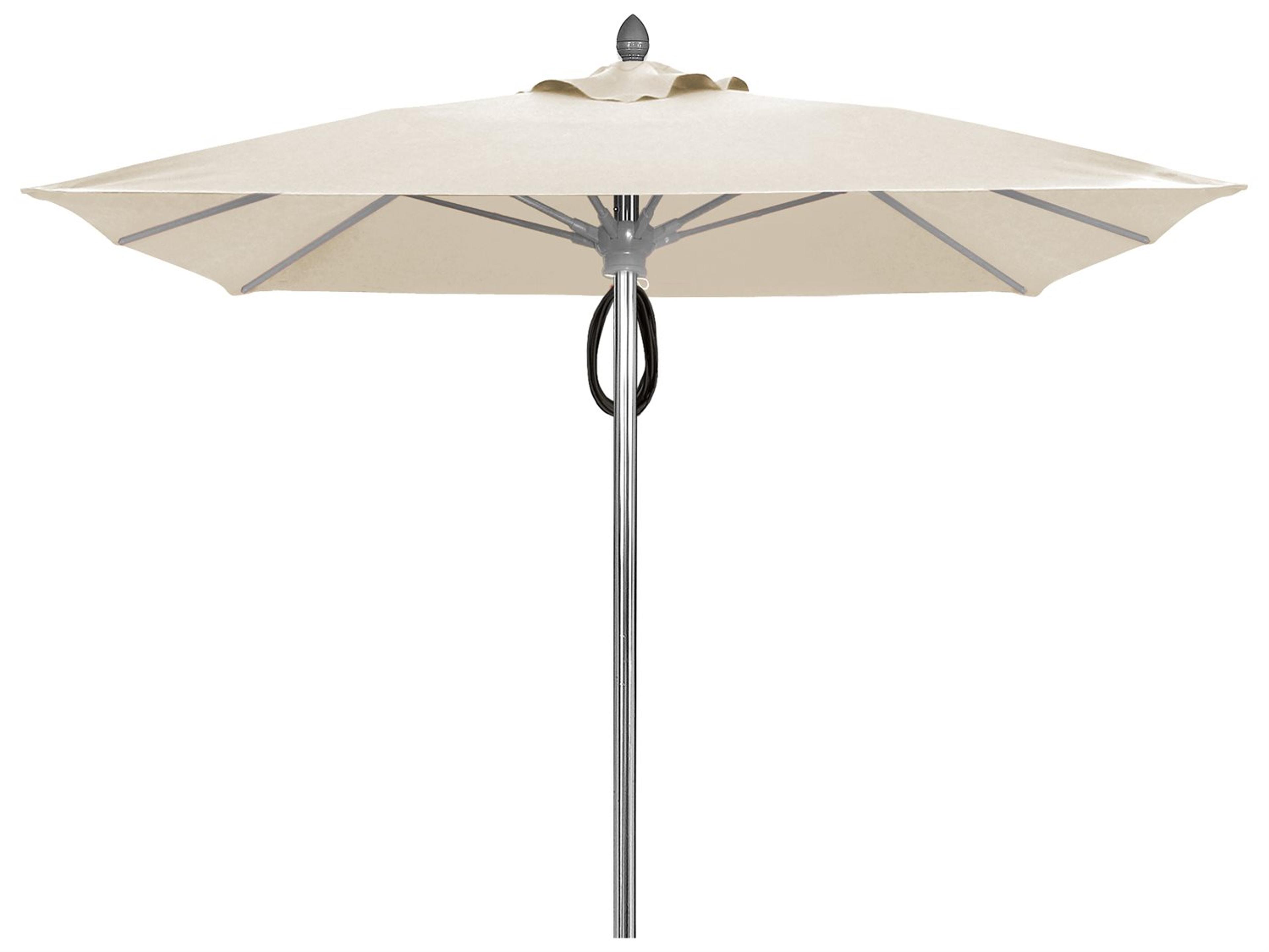 Fiberbuilt Umbrellas Prestige Riva 7.5 Foot Pulley Lift Patio Umbrella