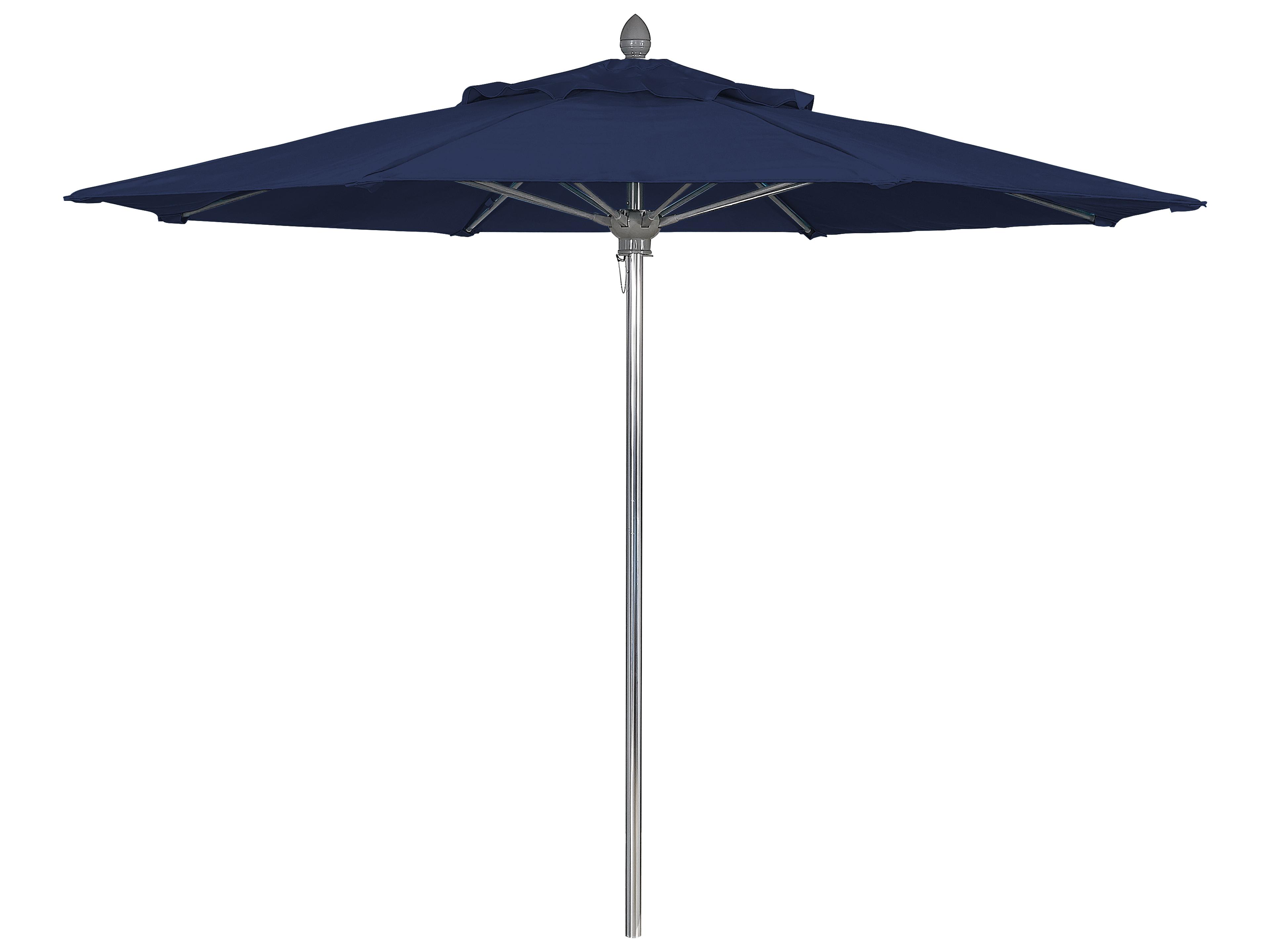 Fiberbuilt Outdoor Umbrellas Riva Aluminum 8 Foot Octagon Push Up & Pin Outdoor Umbrella