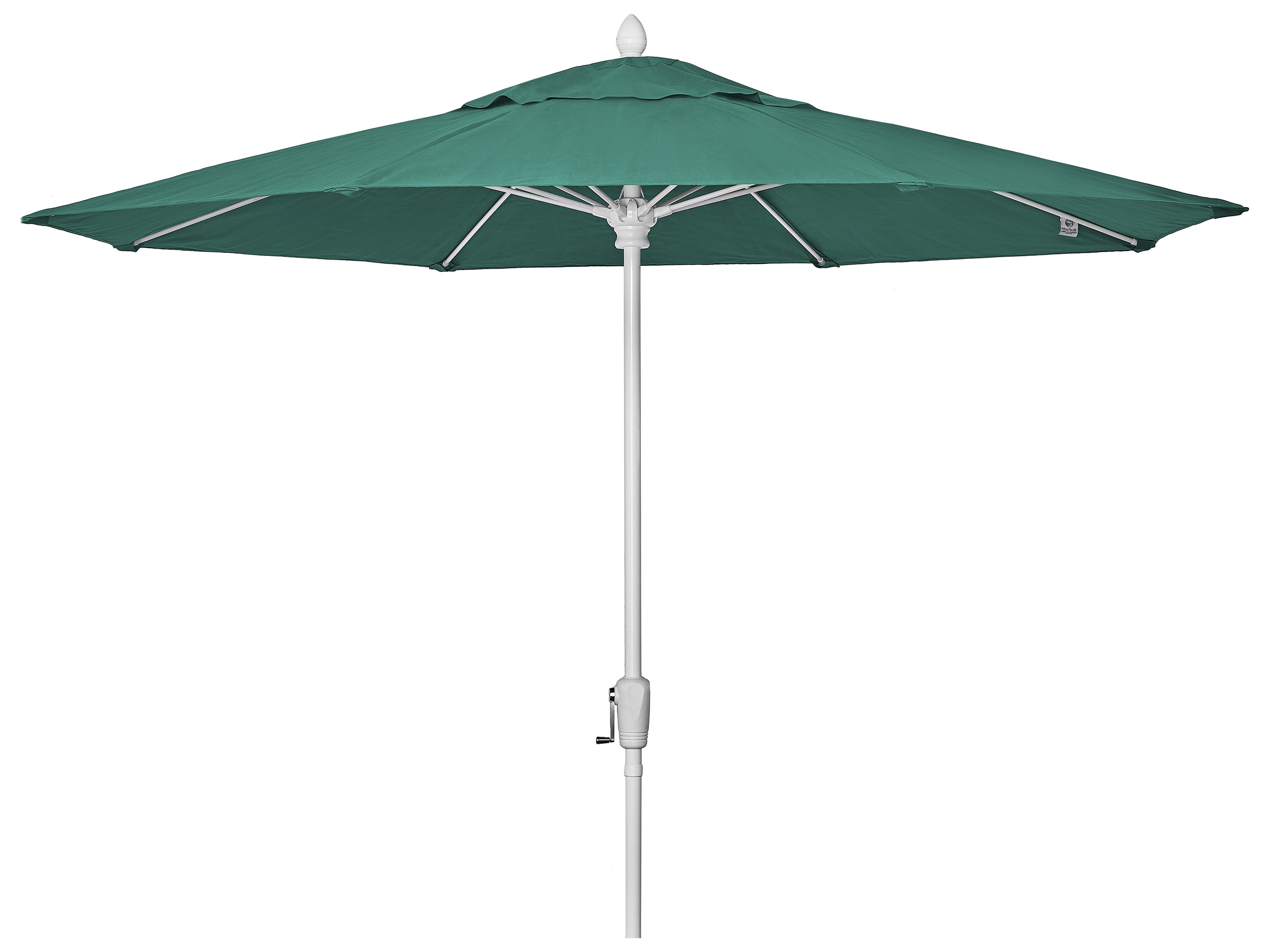 Fiberbuilt Market Crank 9 Foot Octagon Aluminum Outdoor Umbrella