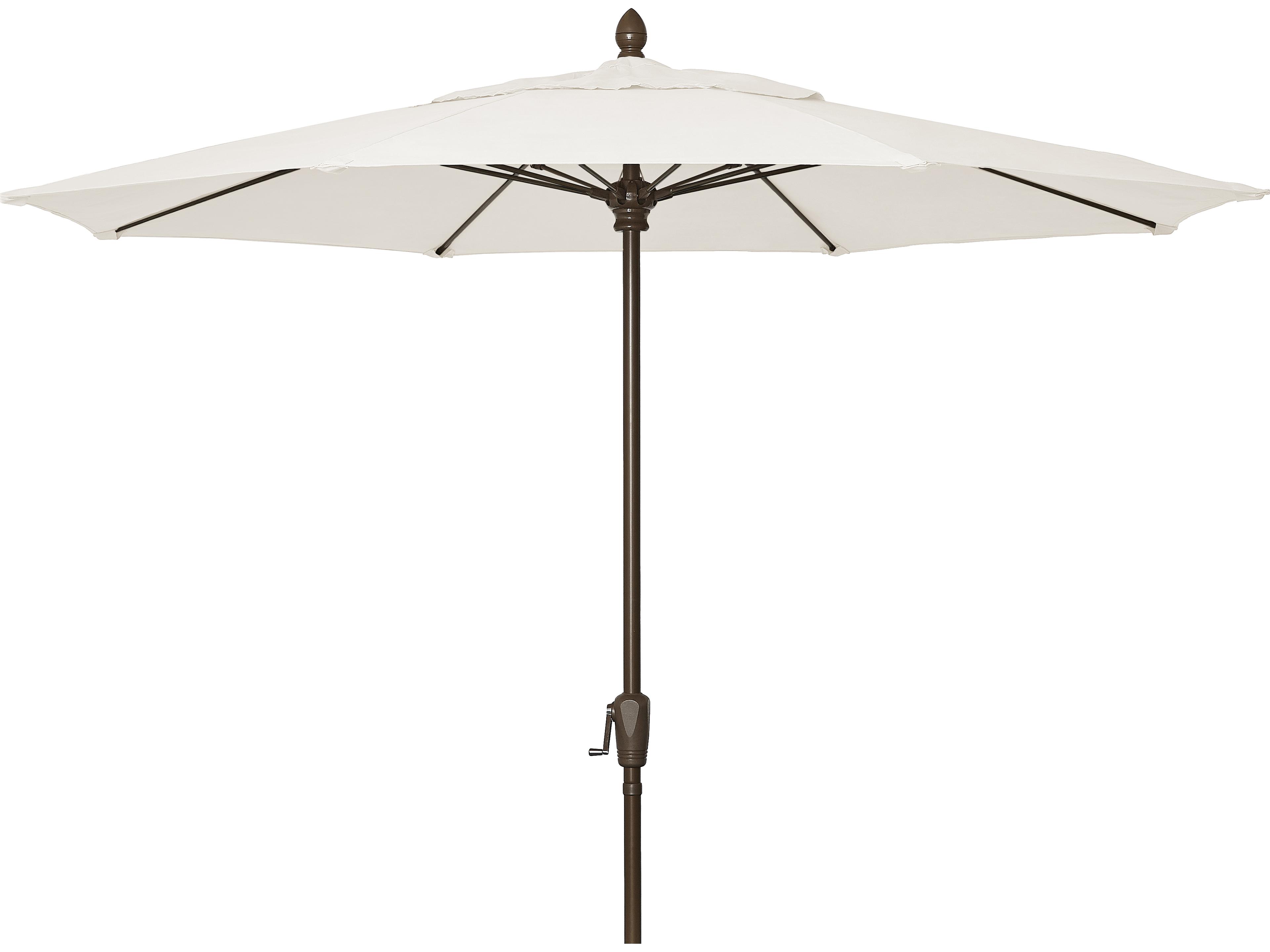 Fiberbuilt Outdoor Patio Umbrellas Quick Ship Market Crank 9 Foot Octagon Aluminum Outdoor Patio Umbrella