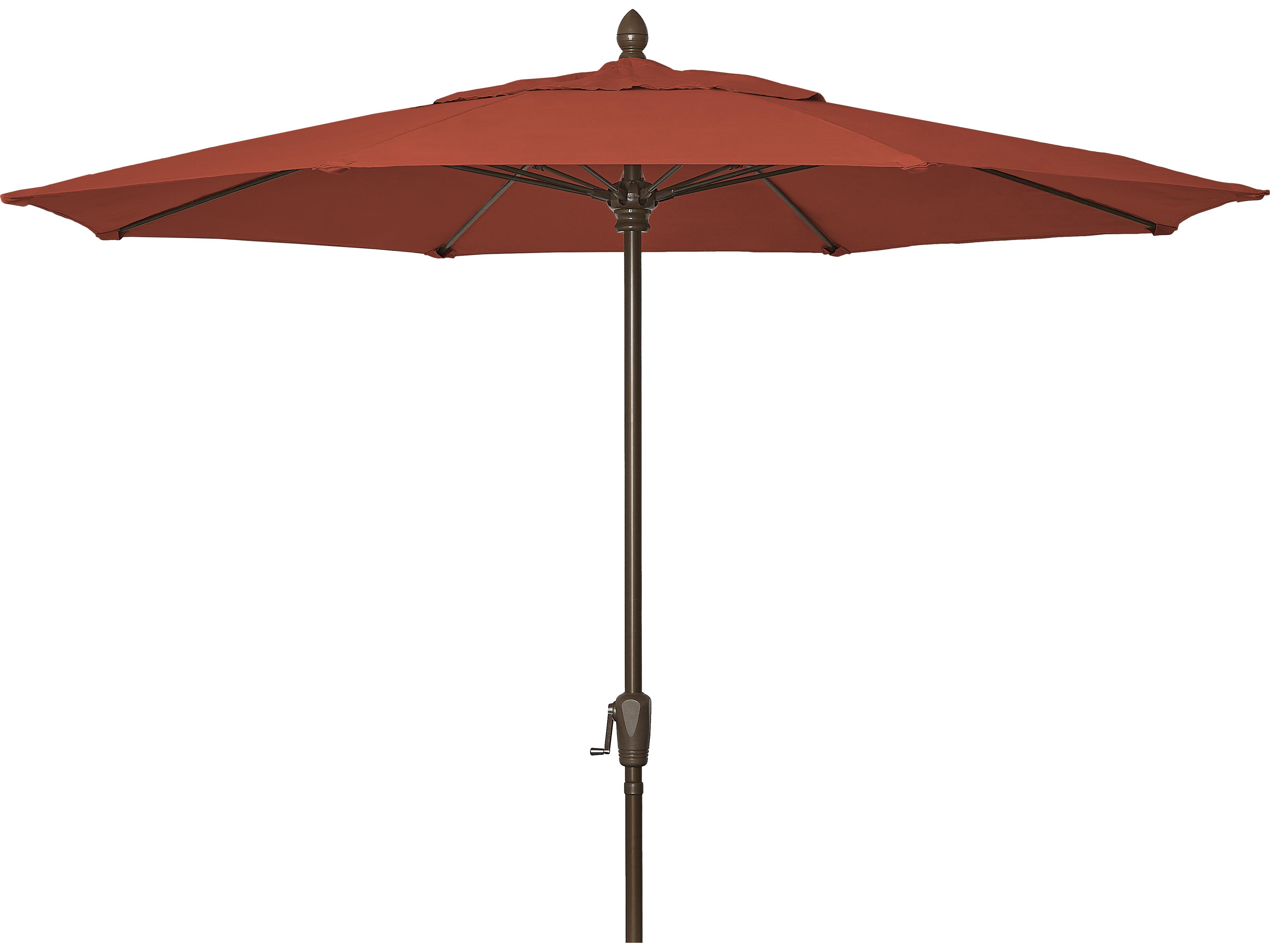 Fiberbuilt Patio Umbrellas Market Aluminum 9 Foot Octagon Crank with Tilt Patio Umbrella