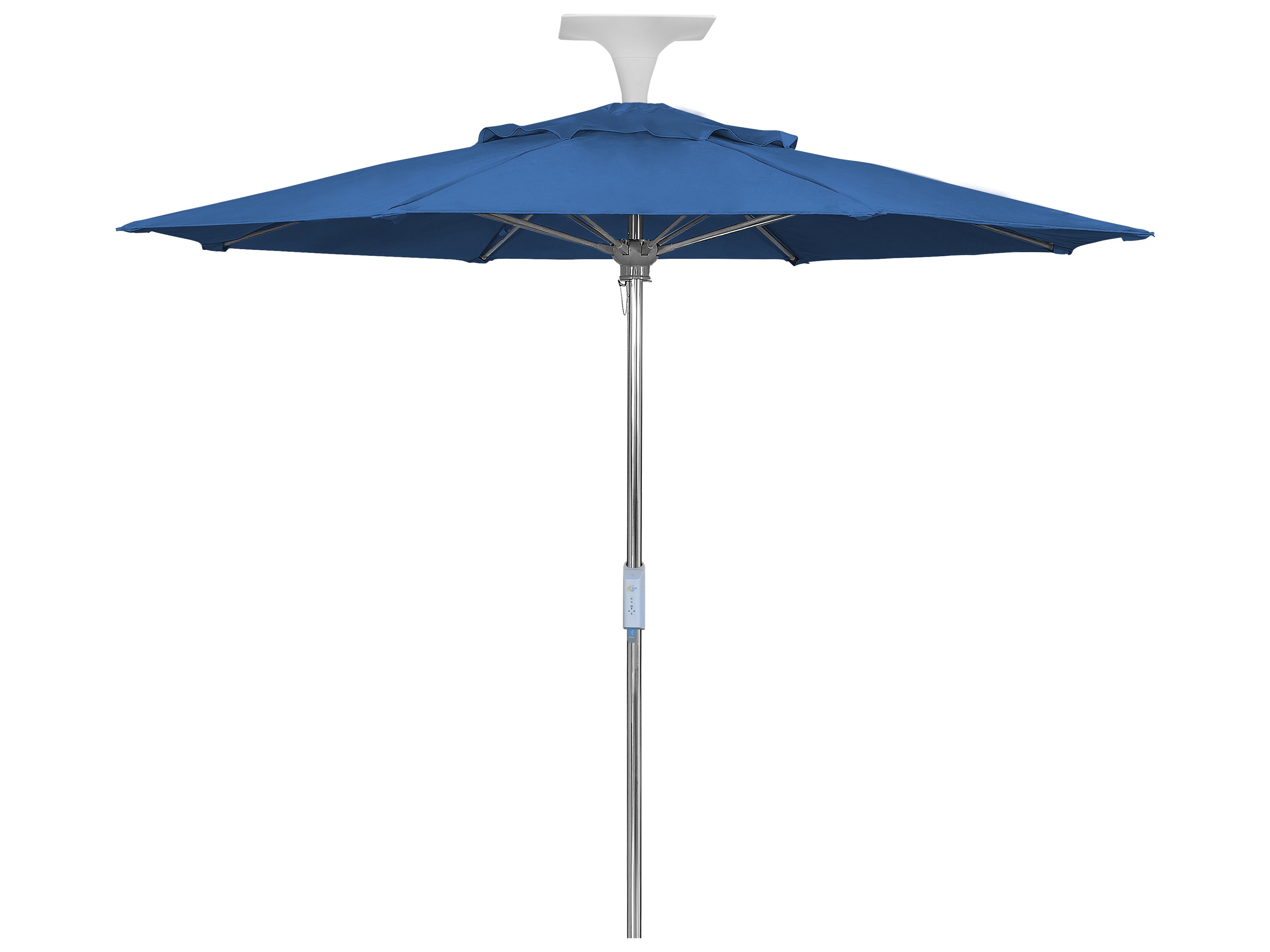 Fiberbuilt Patio Umbrellas Wattsun Aluminum 9 Foot Octagon Push Up & Pin Patio Umbrella