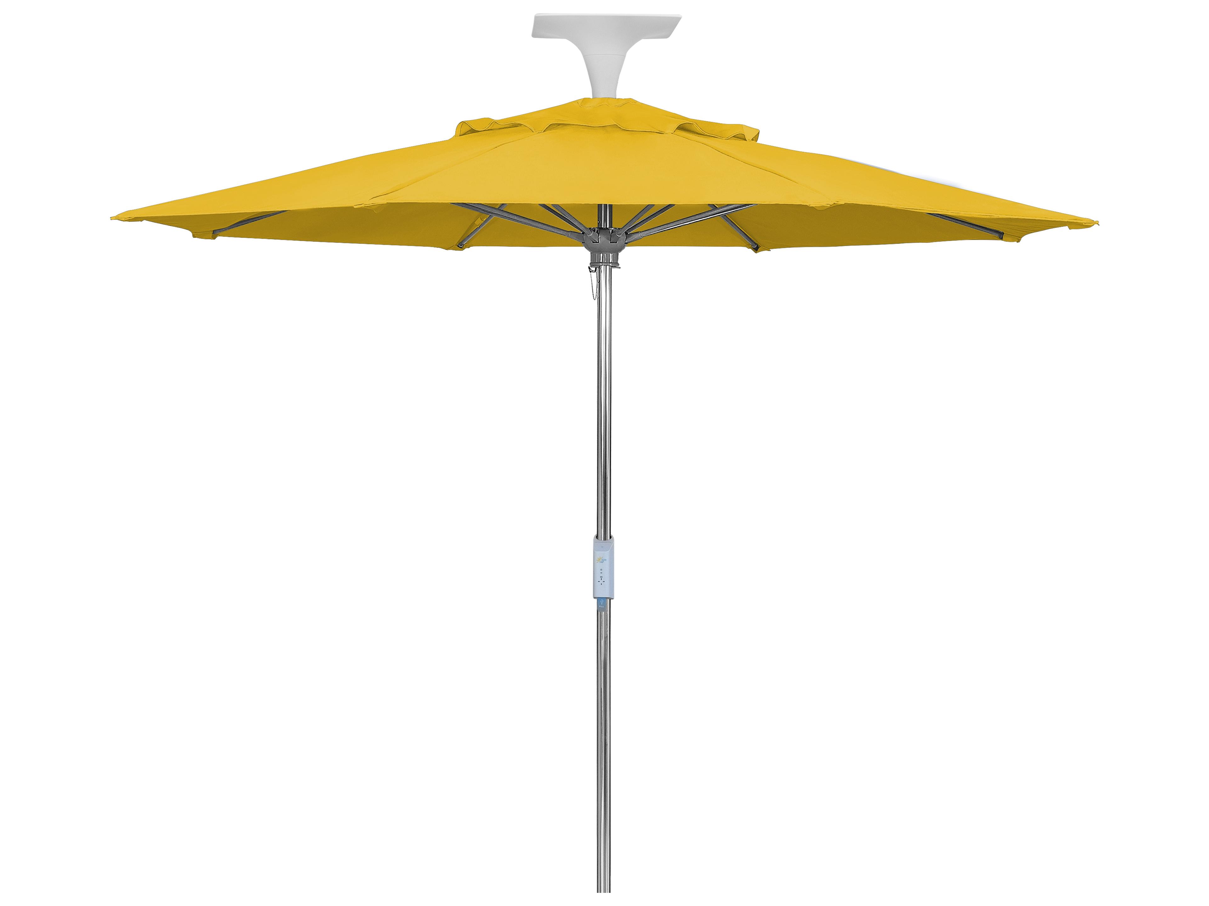 Fiberbuilt Patio Umbrellas Wattsun Aluminum 9 Foot Octagon Push Up & Pin Patio Umbrella