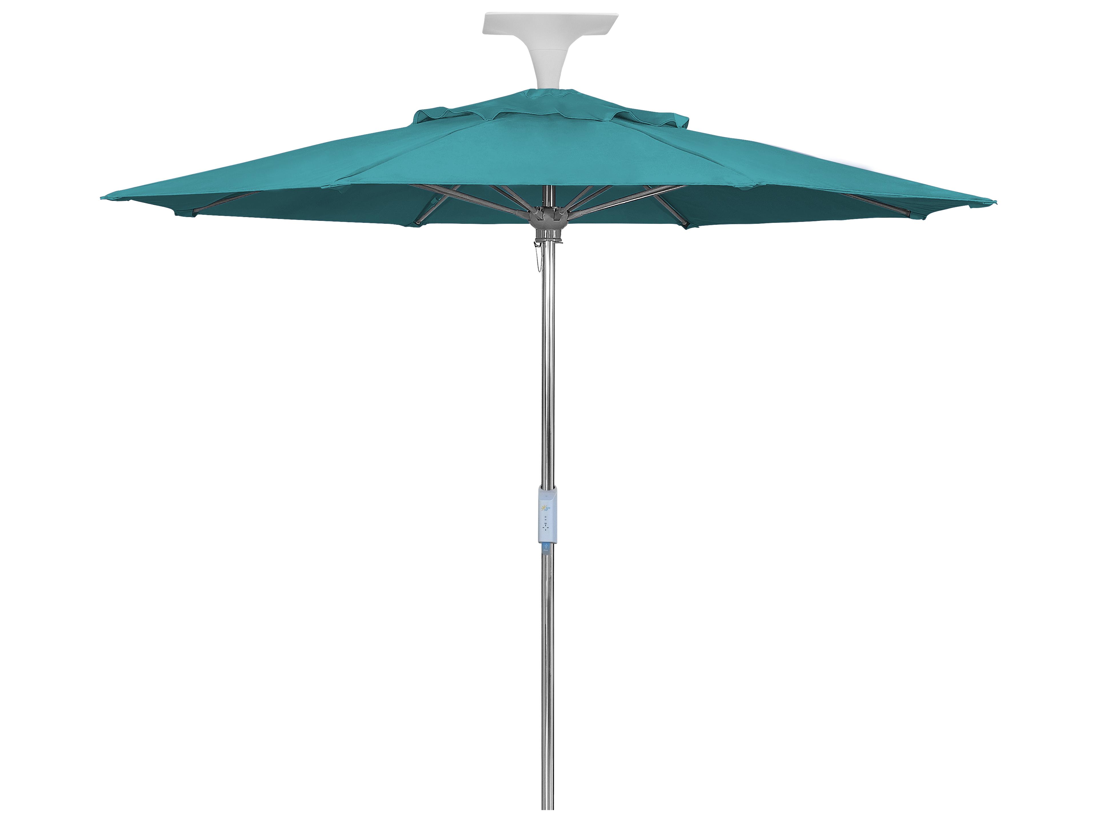Fiberbuilt Patio Umbrellas Wattsun Aluminum 9 Foot Octagon Push Up & Pin Patio Umbrella