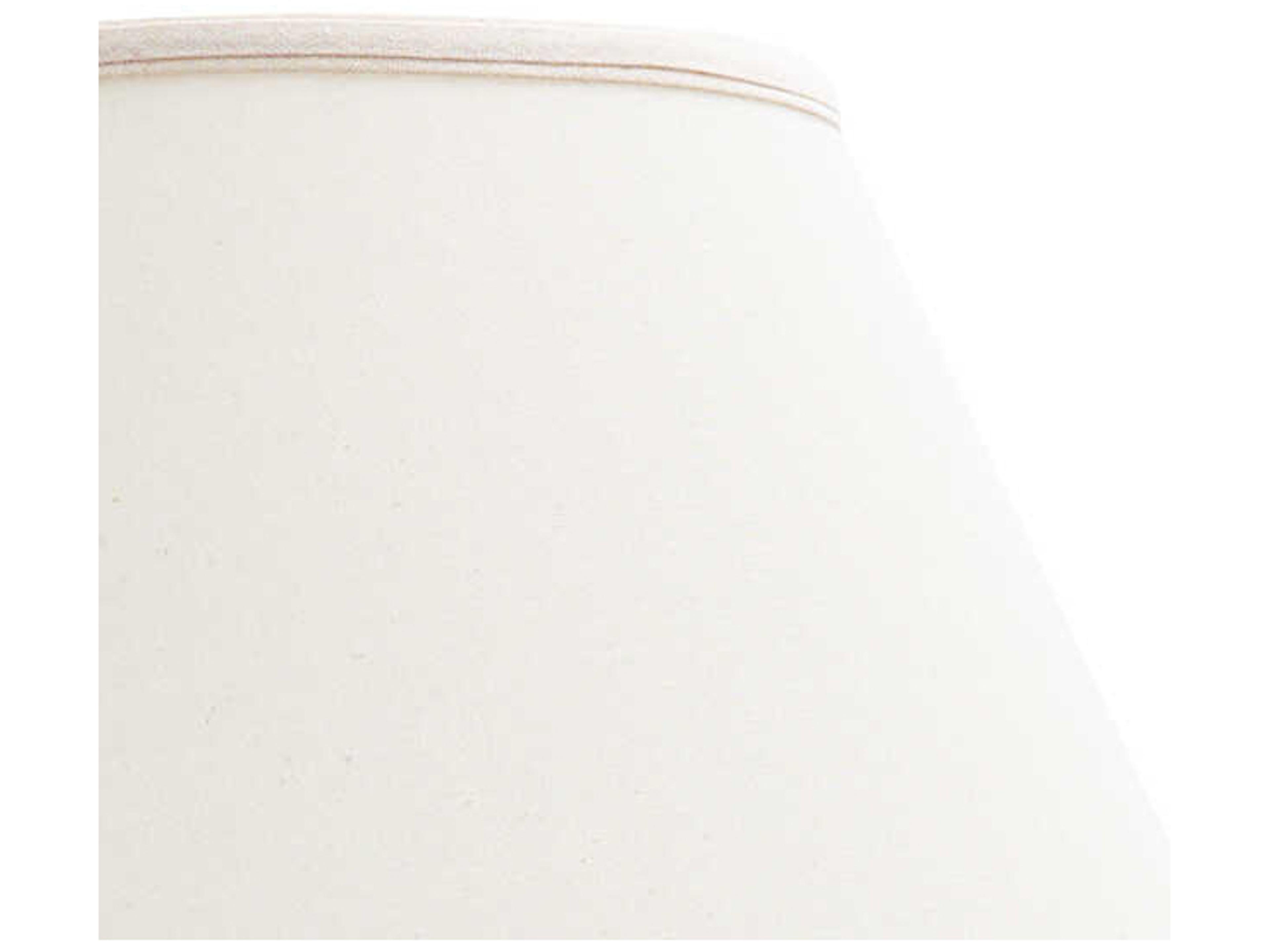 Frederick Cooper Kyoko White Crackle Glaze Beige Linen Buffet Lamp