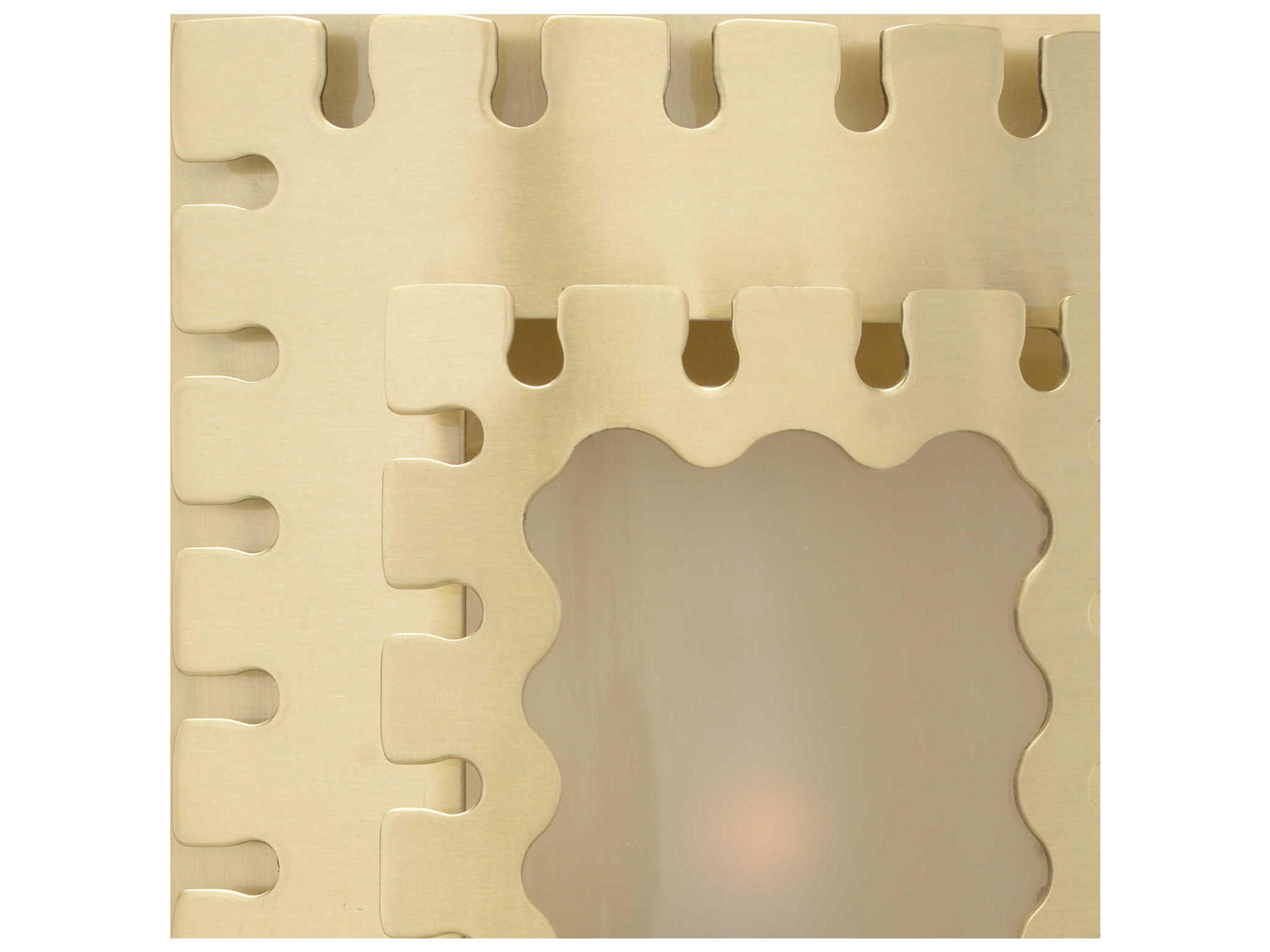 Frederick Cooper 1-Light Antique Brass Glass Wall Sconce