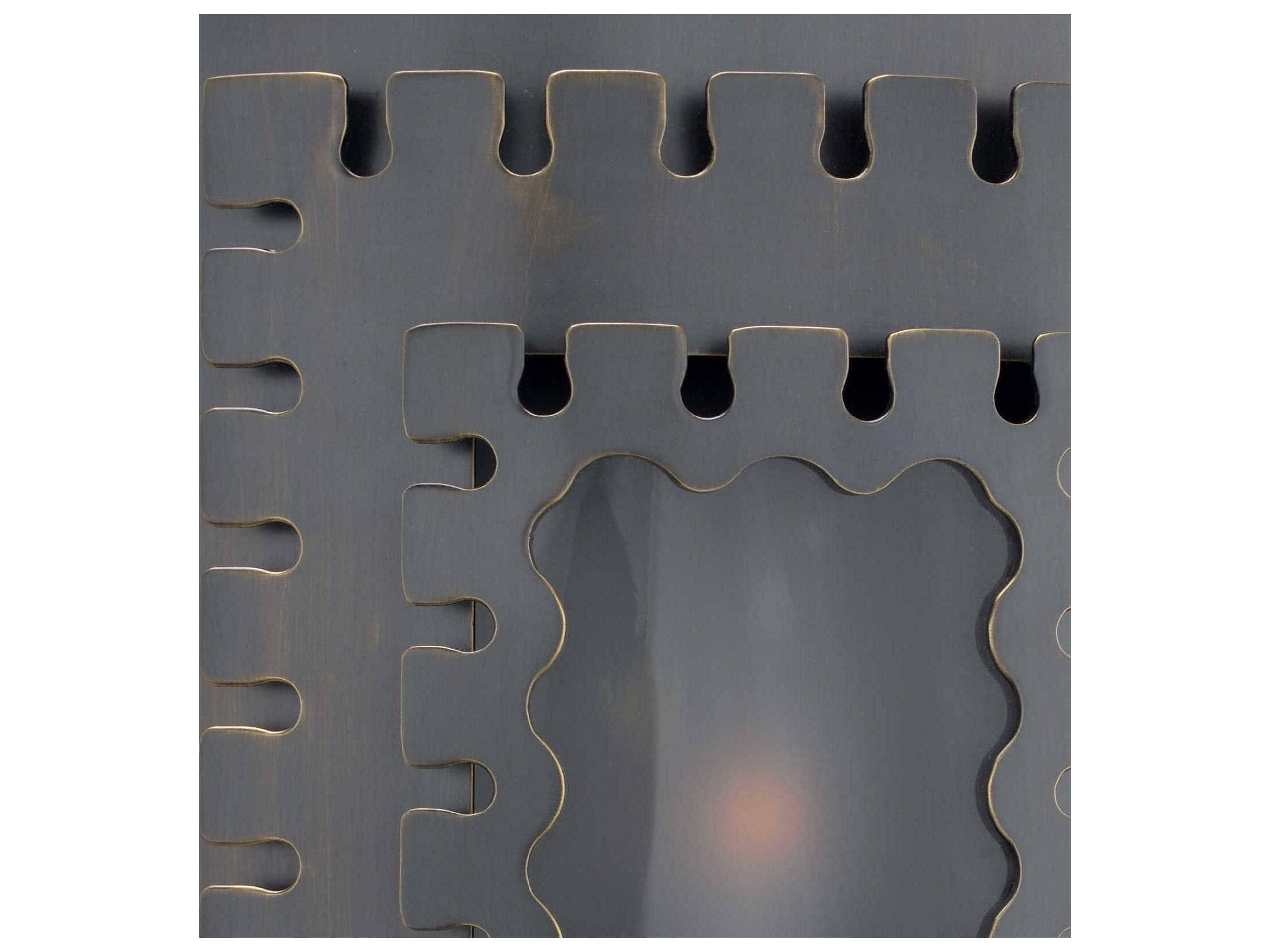 Frederick Cooper 1-Light Dark Bronze Glass Wall Sconce