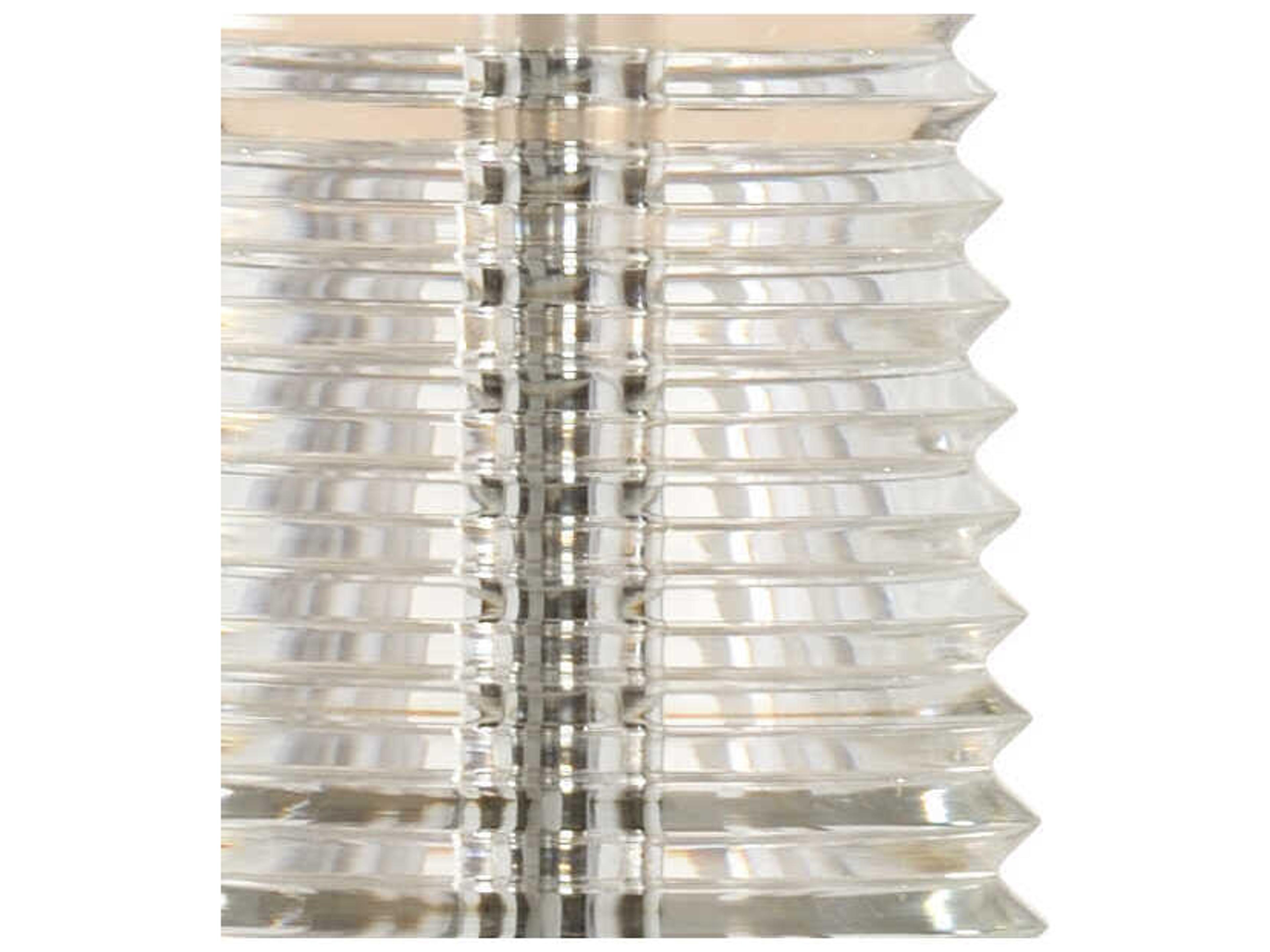 Frederick Cooper Hayden Crystal Clear White Silkette Buffet Lamp