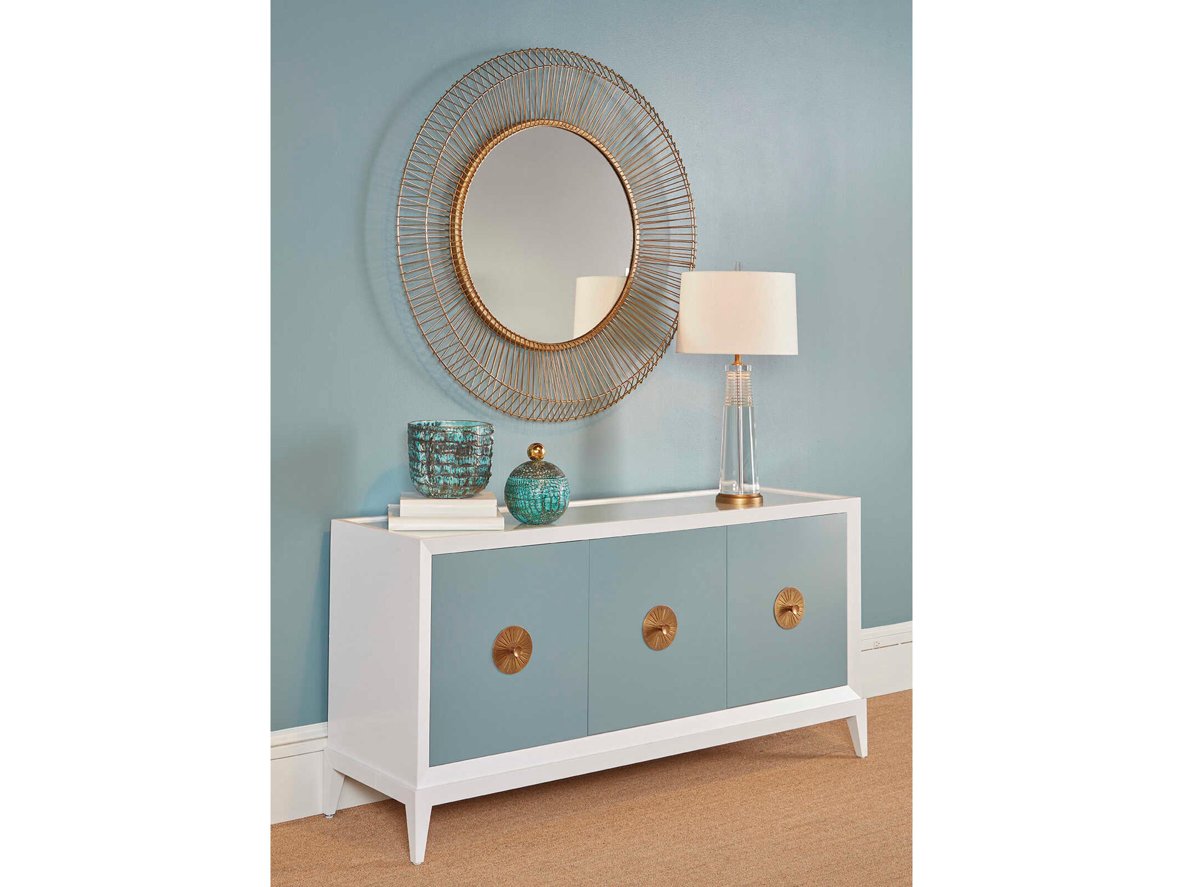 Frederick Cooper Hayden Crystal Clear White Silkette Buffet Lamp