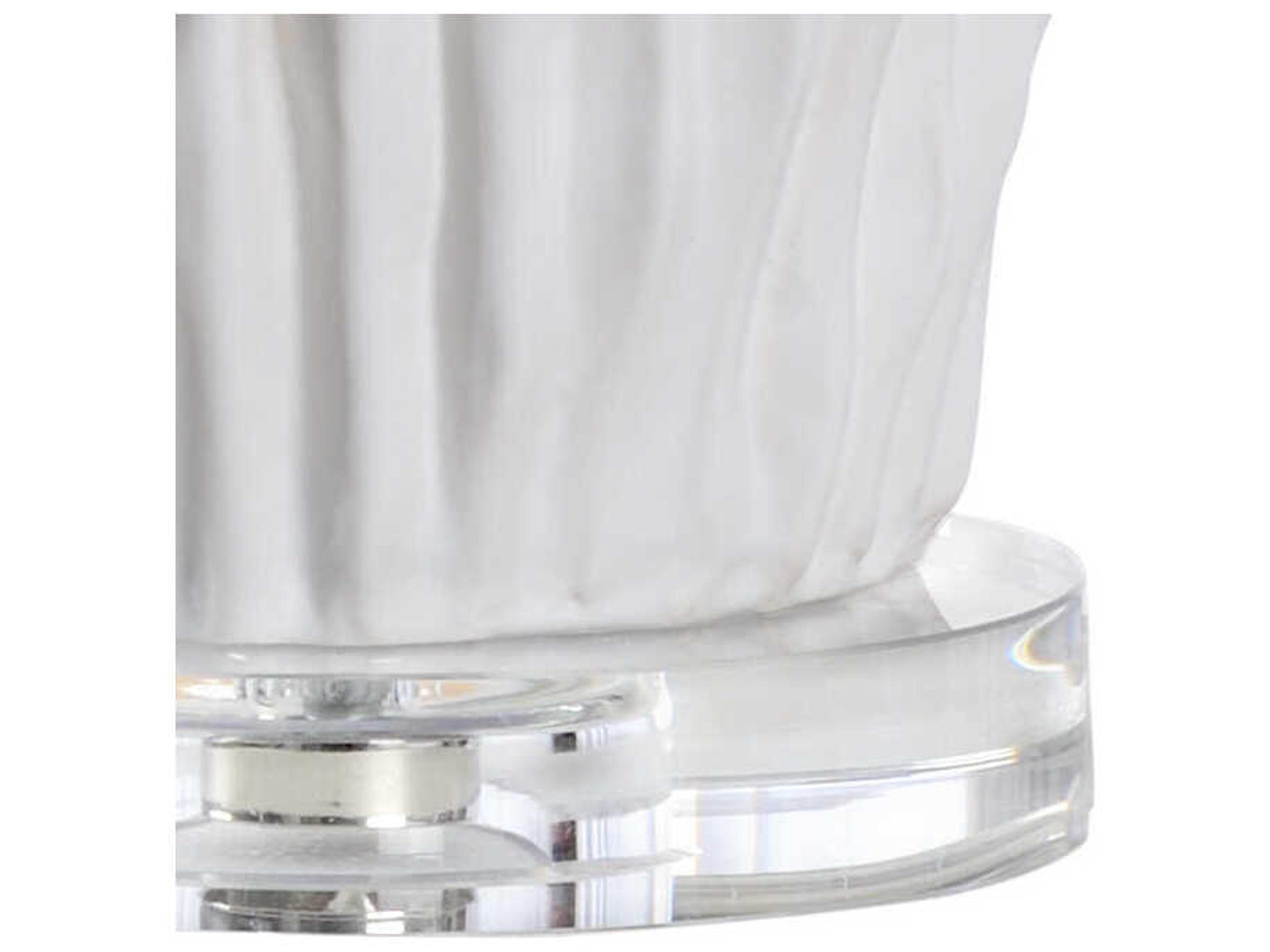 Frederick Cooper Saguaro White Glaze Off Linen Buffet Lamp