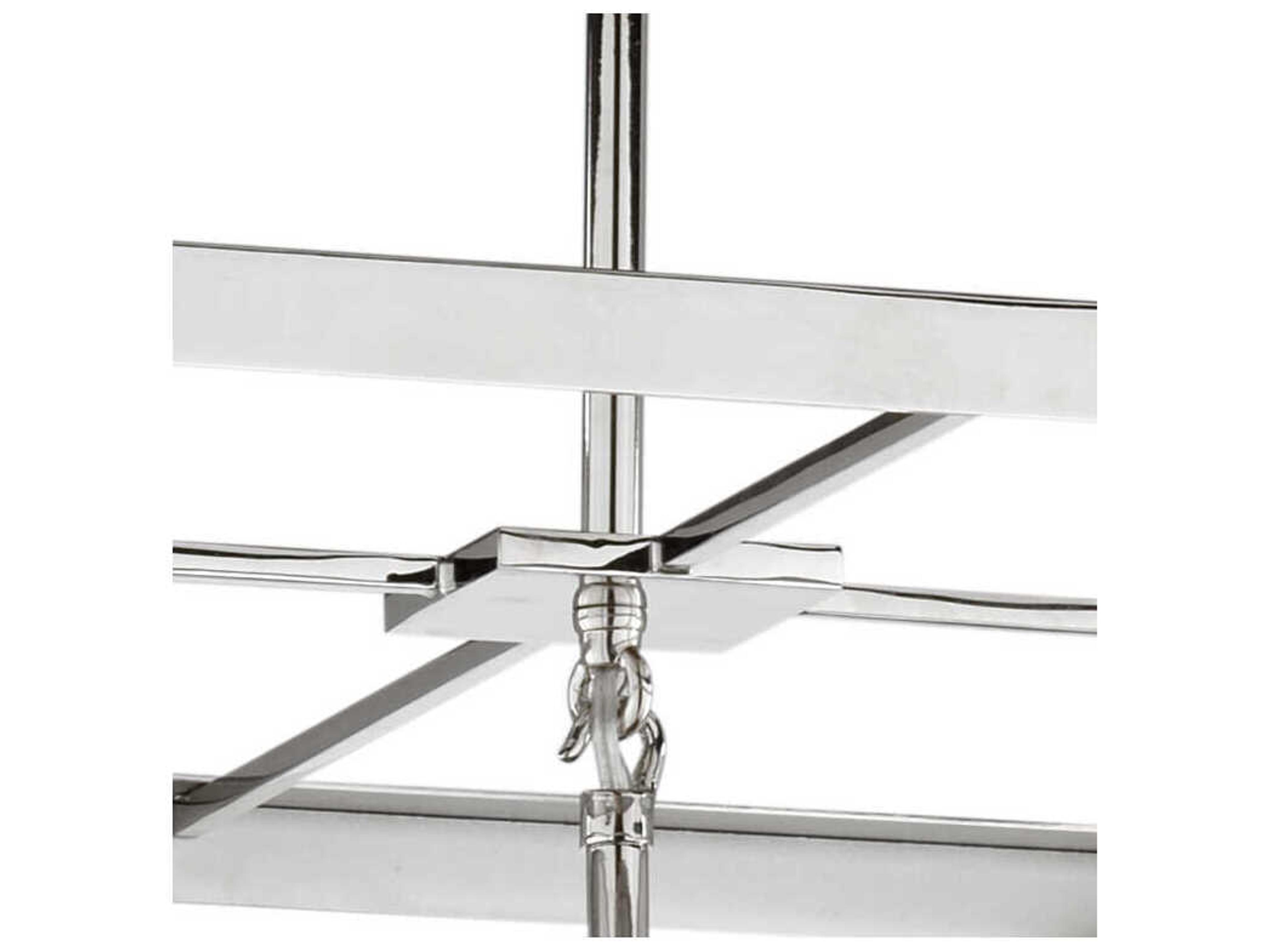 Frederick Cooper 1-Light Polished Nickel White Glass Globe Geometric Pendant