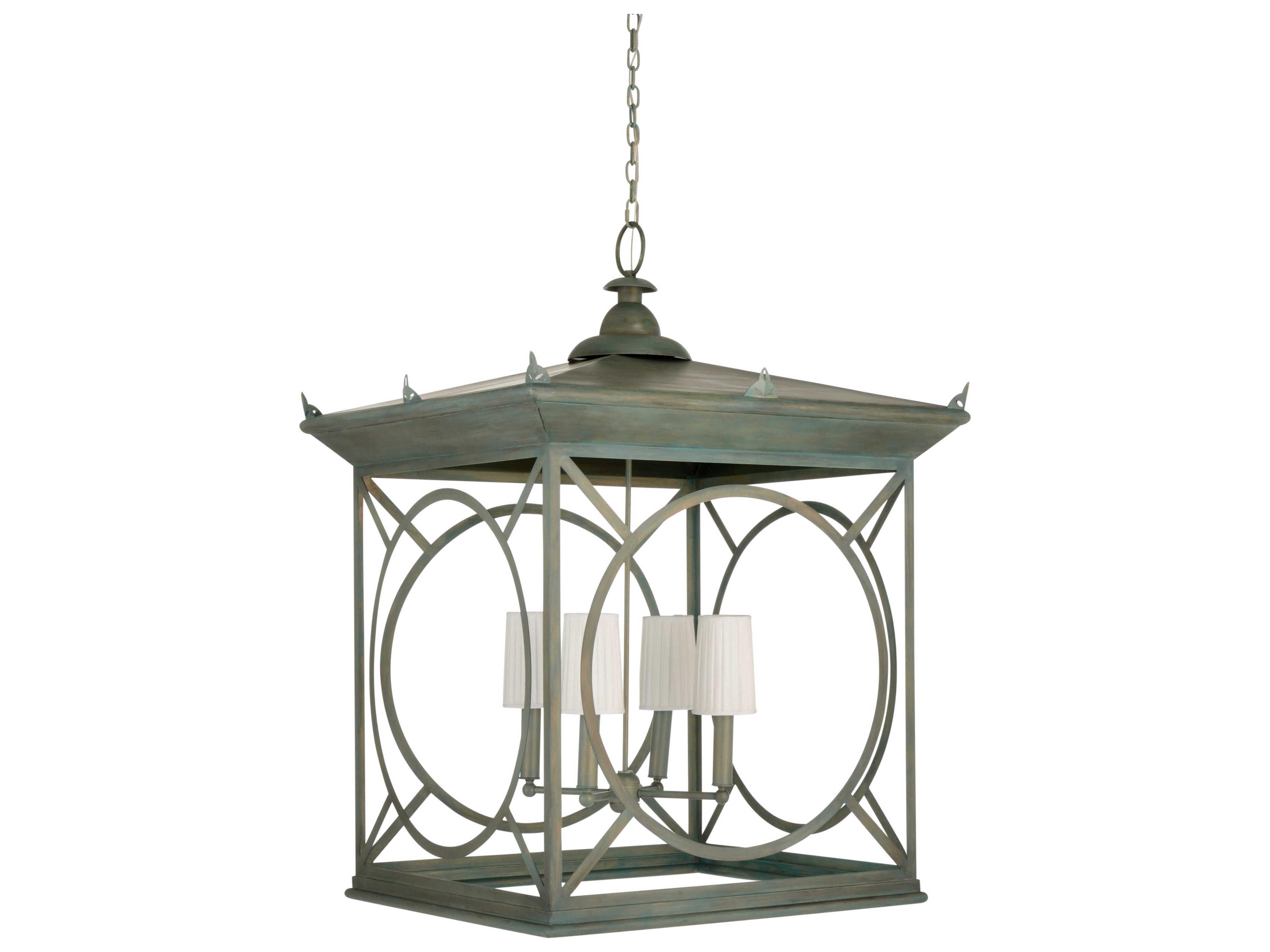 Frederick Cooper 4-Light Antique Moss Green Pendant