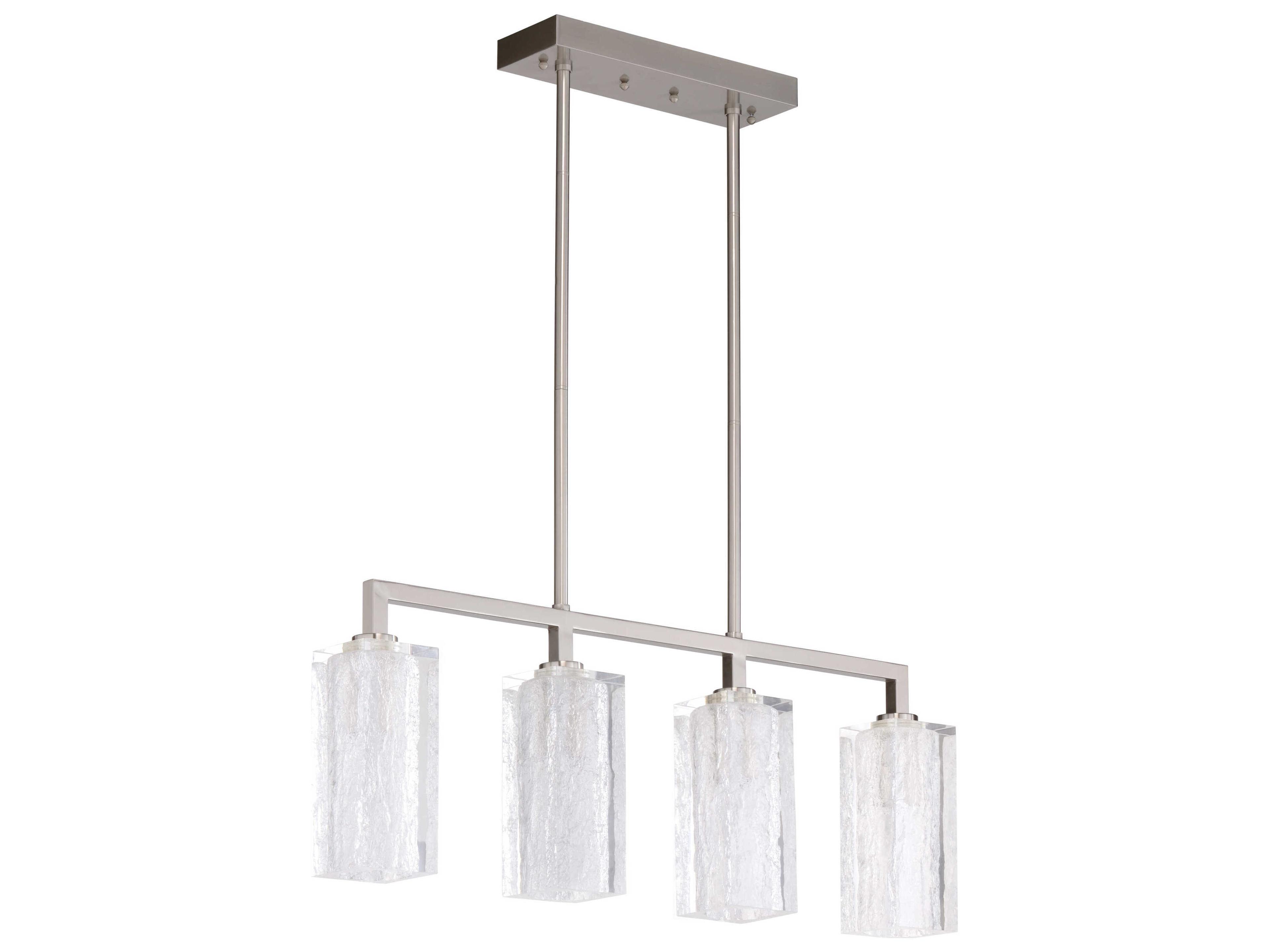 Frederick Cooper 4-Light Satin Nickel Linear Island Pendant