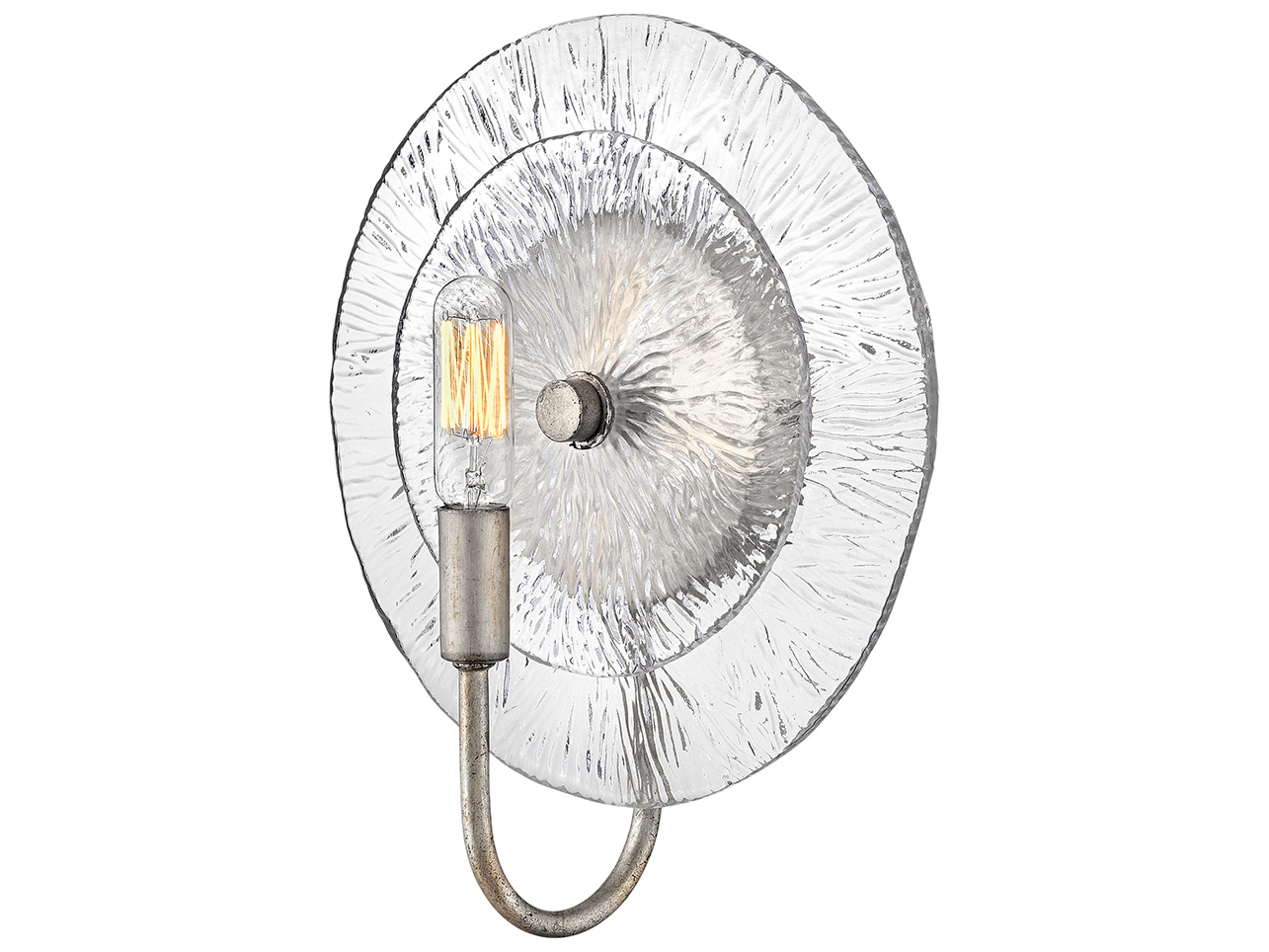 Rene 1-Light Glacial Clear Wall Sconce